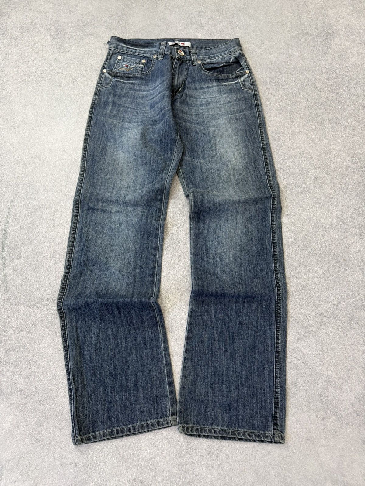 Hedi Slimane 00s Diesel Hedi Slimane Dior Style Washed Denim Jeans Size US 30 / EU 46 - 12 Thumbnail