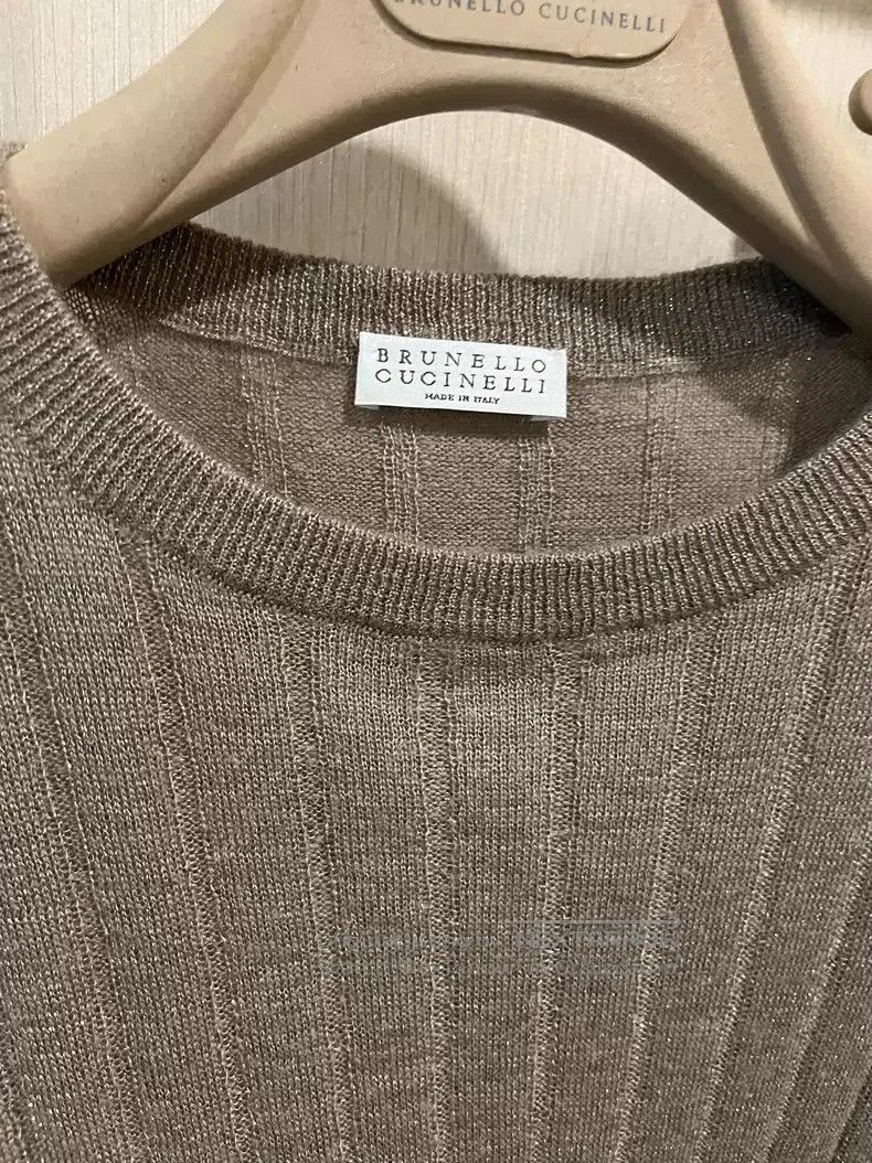 Brunello Cucinelli Brunello Cucinelli Wool Silver Thread Knitted Sweater Size XS / US 0-2 / IT 36-38 - 3 Thumbnail