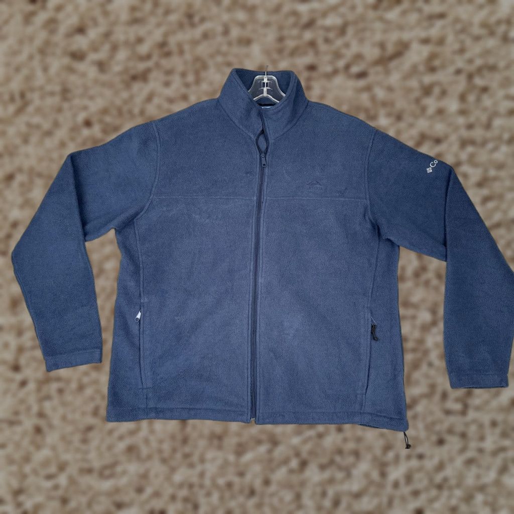 Vintage Columbia Jacket Mens XL Blue Full Zip Fleece Western Embroidered Logo Size US XL / EU 56 / 4 - 1 Thumbnail