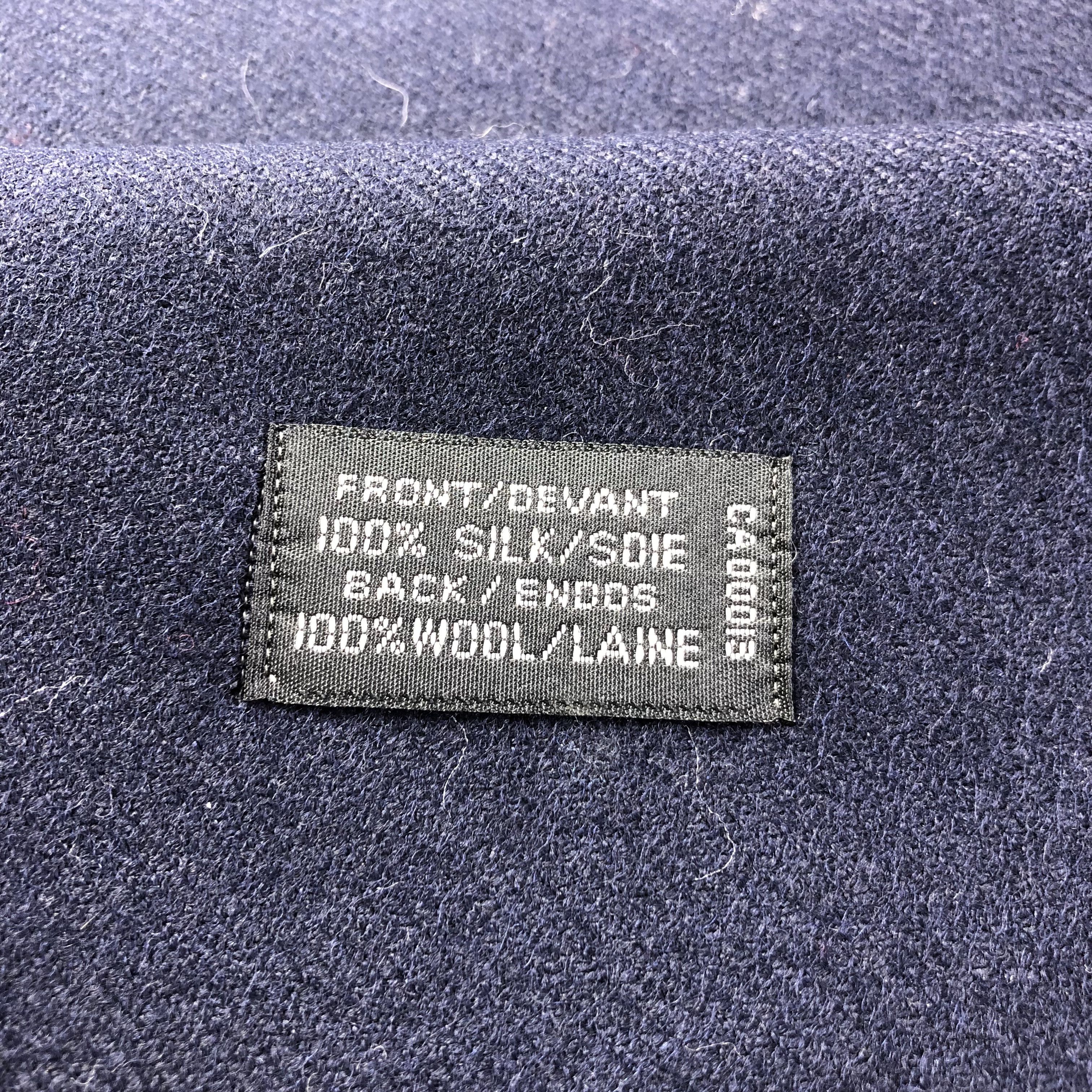 Christian Dior Monsieur Christian Dior Silk Wool Scarf Muffler V1736 Size ONE SIZE - 6 Thumbnail