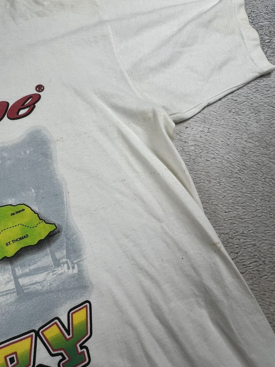 Bob Marley 90s Reggae on red stripe Jamaica beer vintage t shirt Size US XXL / EU 58 / 5 - 11 Thumbnail