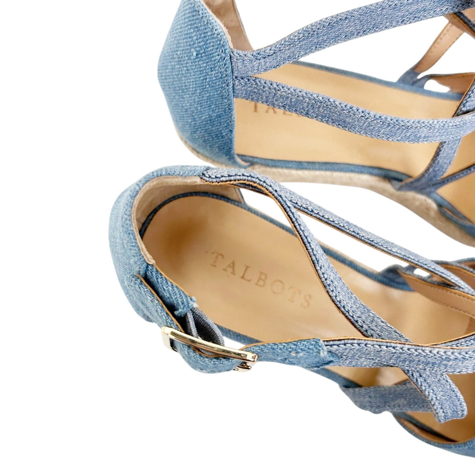Other Talbots Denim Espadrille Wedges Sz 8 Size US 8 / IT 38 - 3 Thumbnail