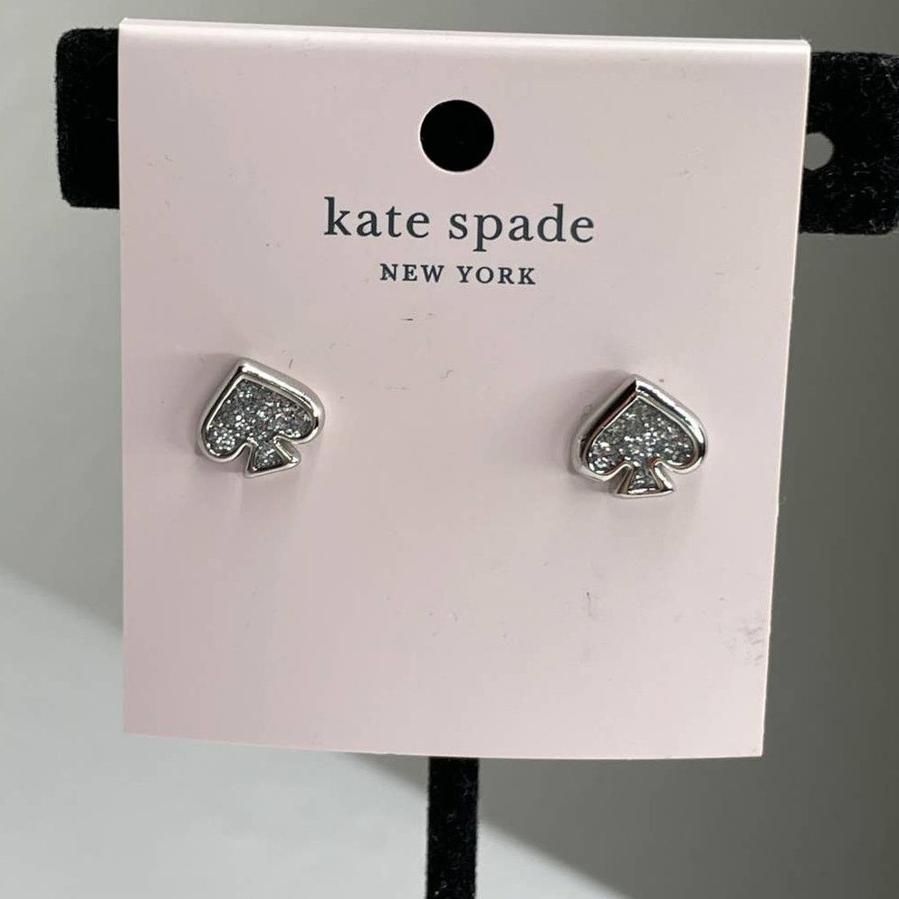Kate Spade everyday spade glitter Earrings and Necklace Set