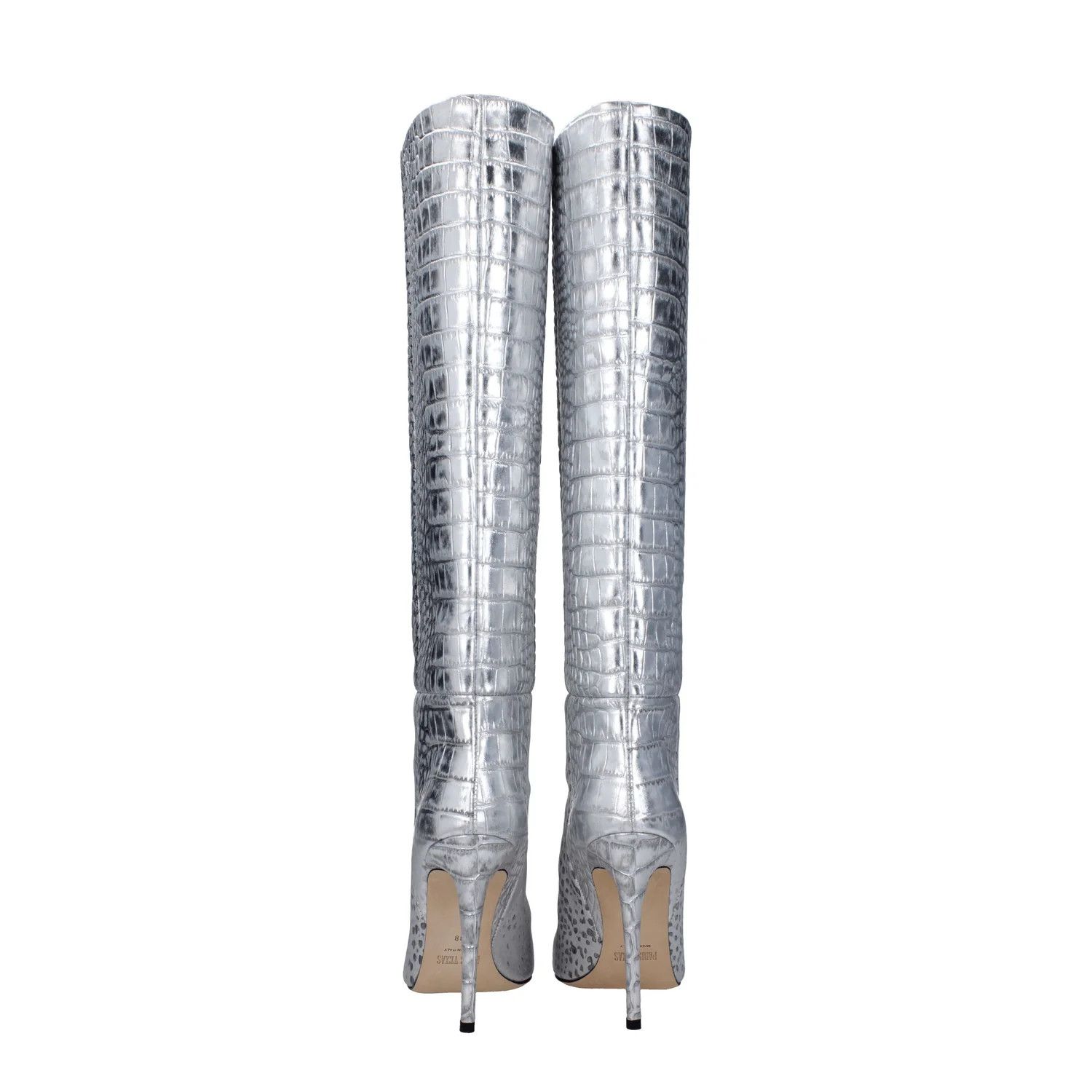 Paris Texas ob1o1e1124 Leather Boots in Silver Size US 8 / IT 38 - 5 Thumbnail