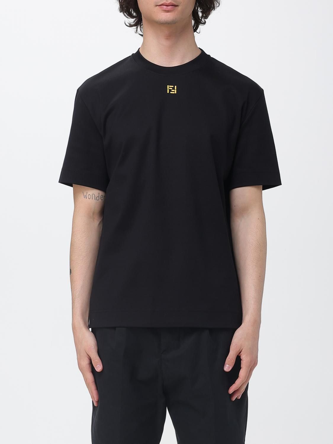Fendi Fendi T-Shirt Men Black Size US L / EU 52-54 / 3 - 1 Thumbnail