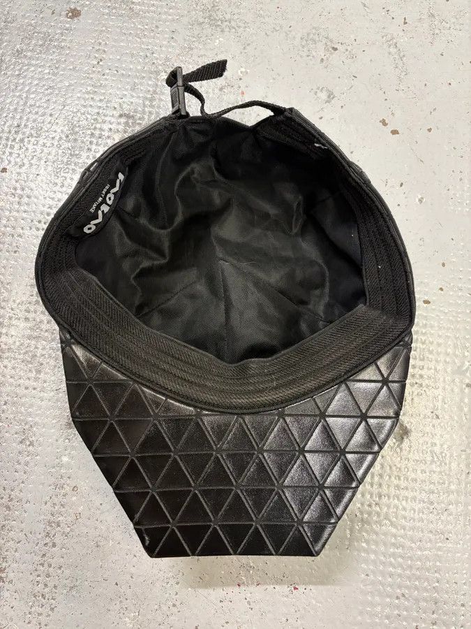 Issey Miyake Issey Miyake Black Nylon Geometric Triangle Cap Size ONE SIZE - 5 Thumbnail