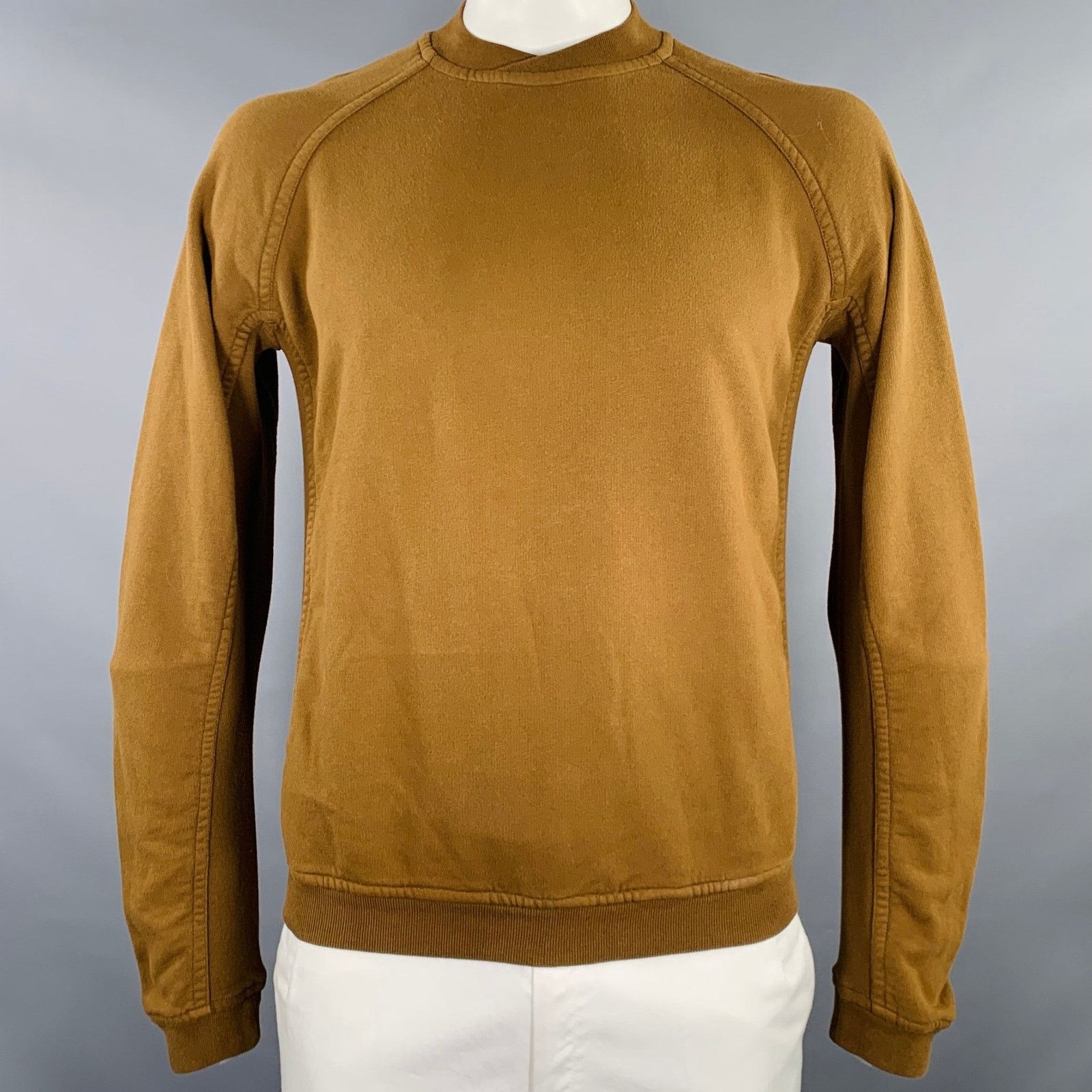 Haider Ackermann HAIDER ACKERMANN L Brown Cotton Blend Crew Neck Sweatshirt Size US L / EU 52-54 / 3 - 1 Thumbnail