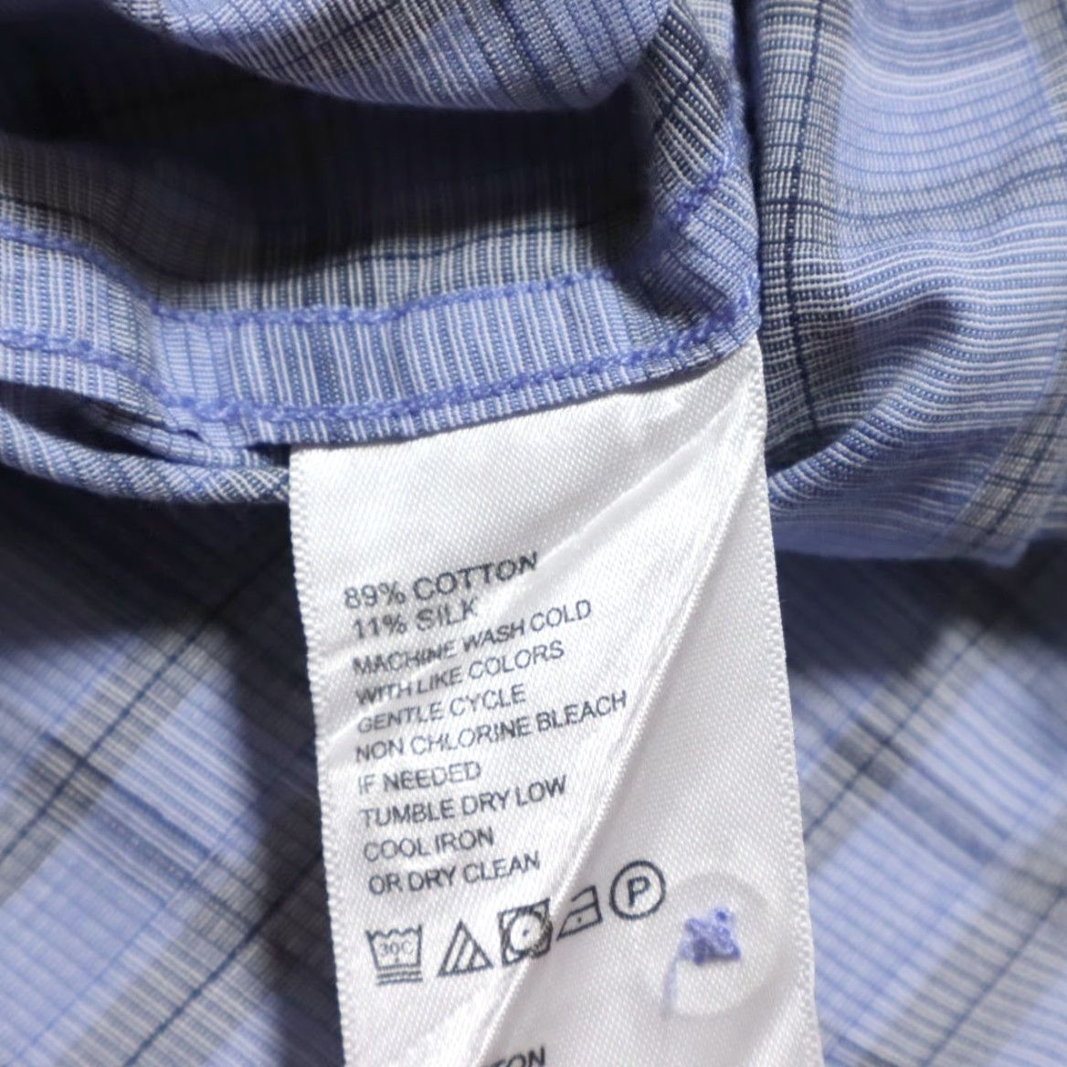 Tommy Bahama Tommy Bahama Shirt Men's Blue Silk Cotton Blend Plaid Button Up S Size US S / EU 44-46 / 1 - 6 Thumbnail