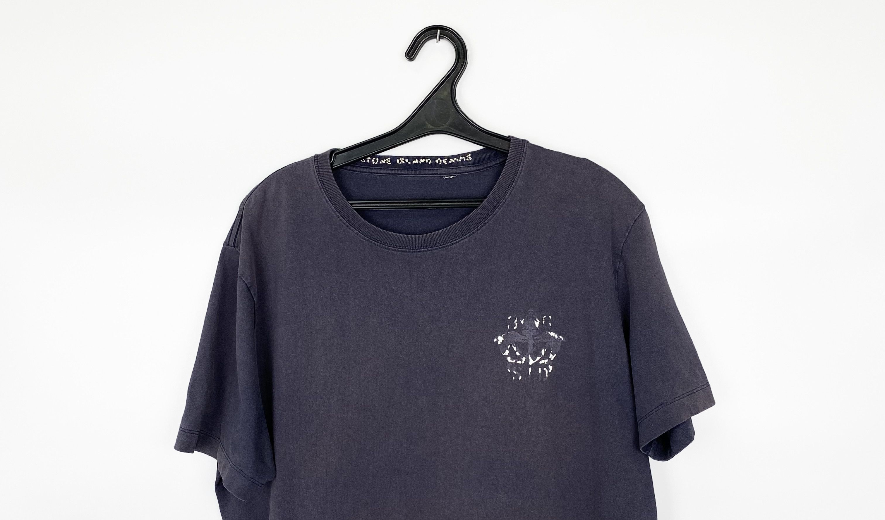 Stone Island Vintage STONE ISLAND Denim T-Shirt Size US L / EU 52-54 / 3 - 4 Thumbnail