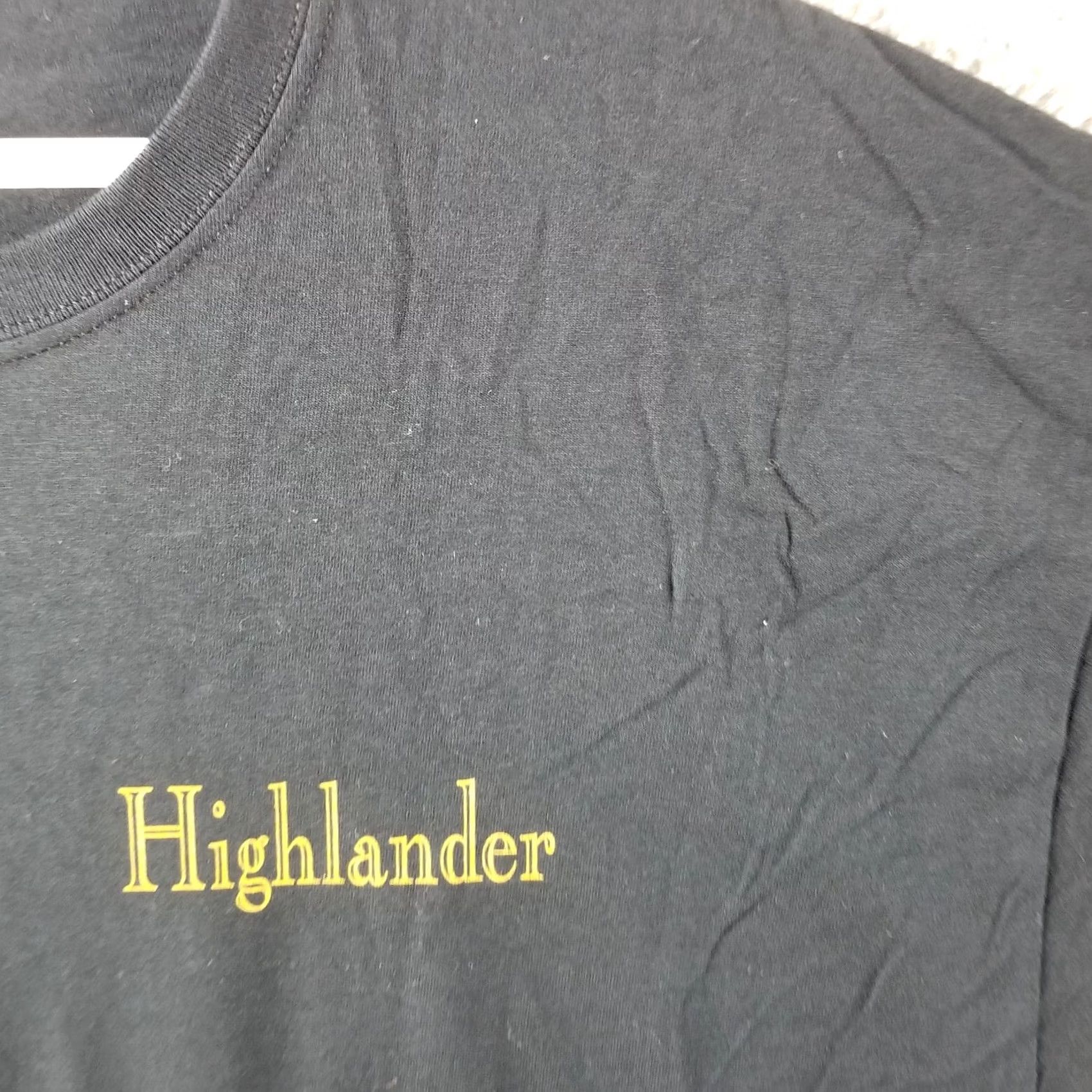 Vintage Vintage Highlander Shirt Men XL Black Tee Movie Promo Double-Sided Logo T-Shirt Mens Size US XL / EU 56 / 4 - 3 Thumbnail