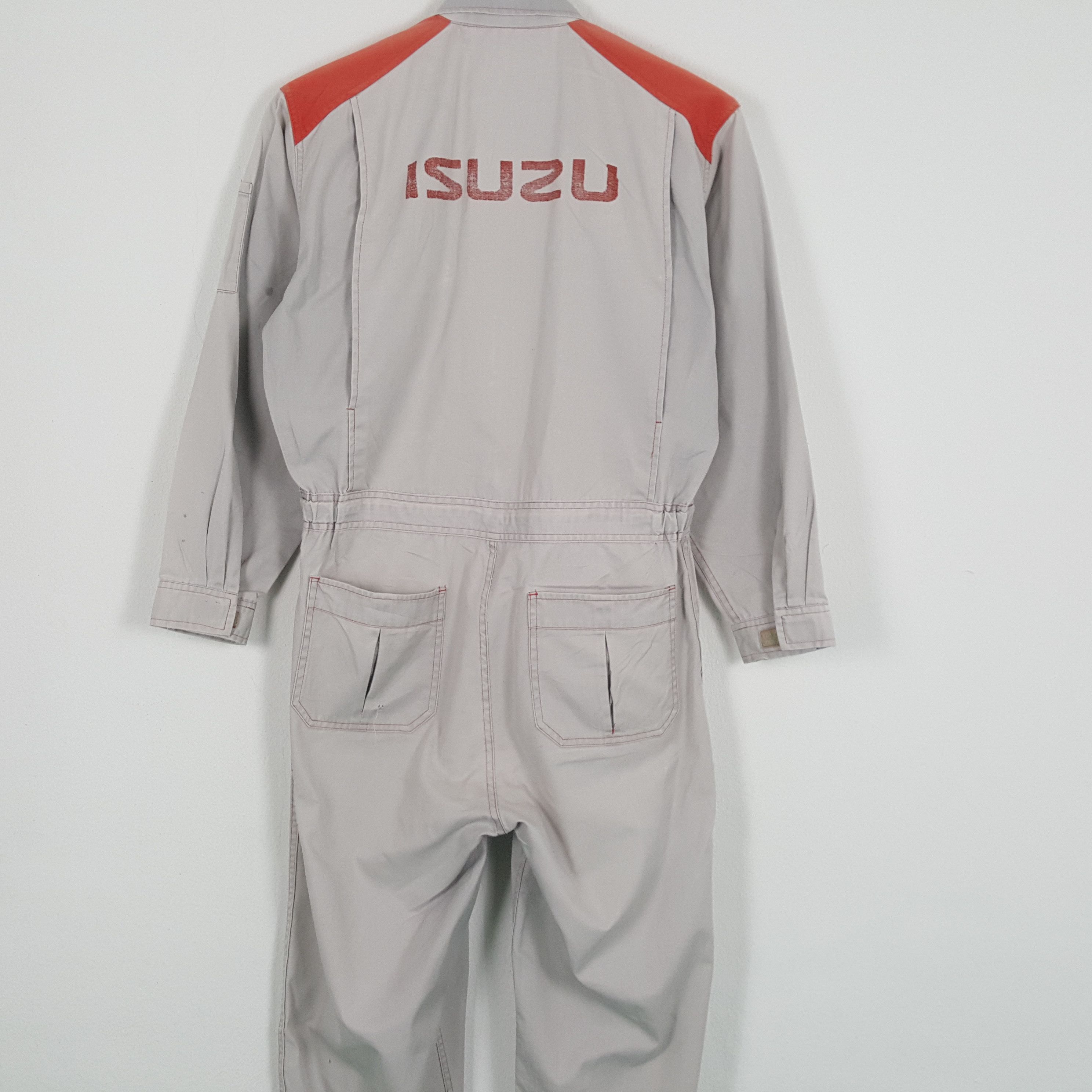 Vintage ISUZU Japanese Motorsports Workwear Coverall Jacket Size US L / EU 52-54 / 3 - 2 Thumbnail