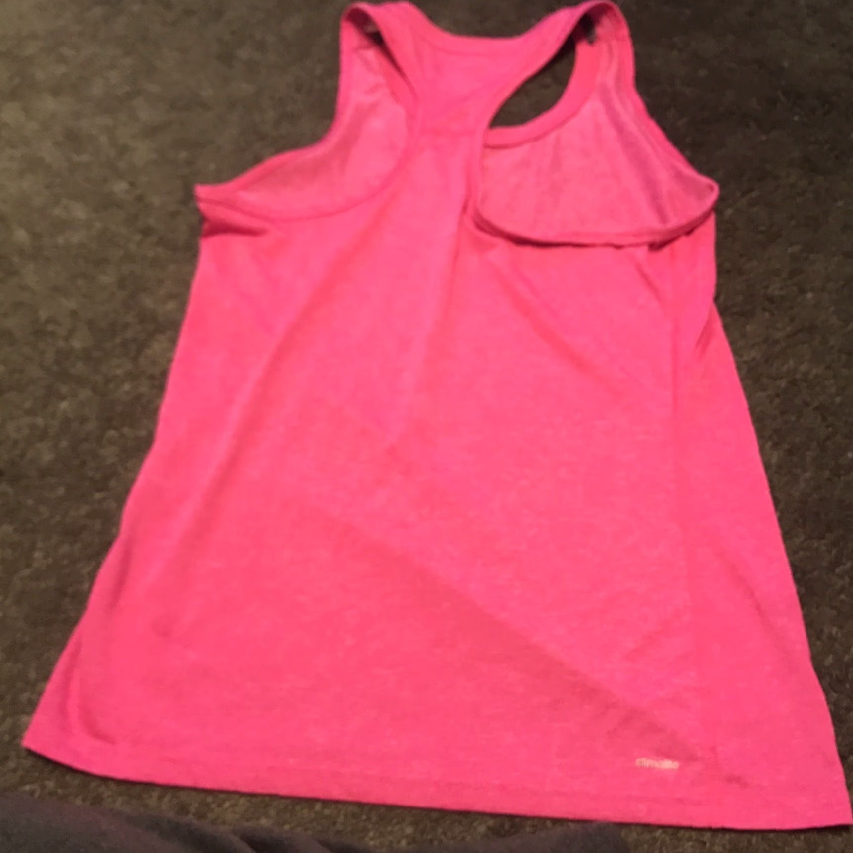Adidas adidas Climalite Tank Women’s Racerback Pink Medium Athletic Sleeveless Yoga Gym Running Beach Football Cheerleading CrossFit Size M / US 6-8 / IT 42-44 - 4 Thumbnail