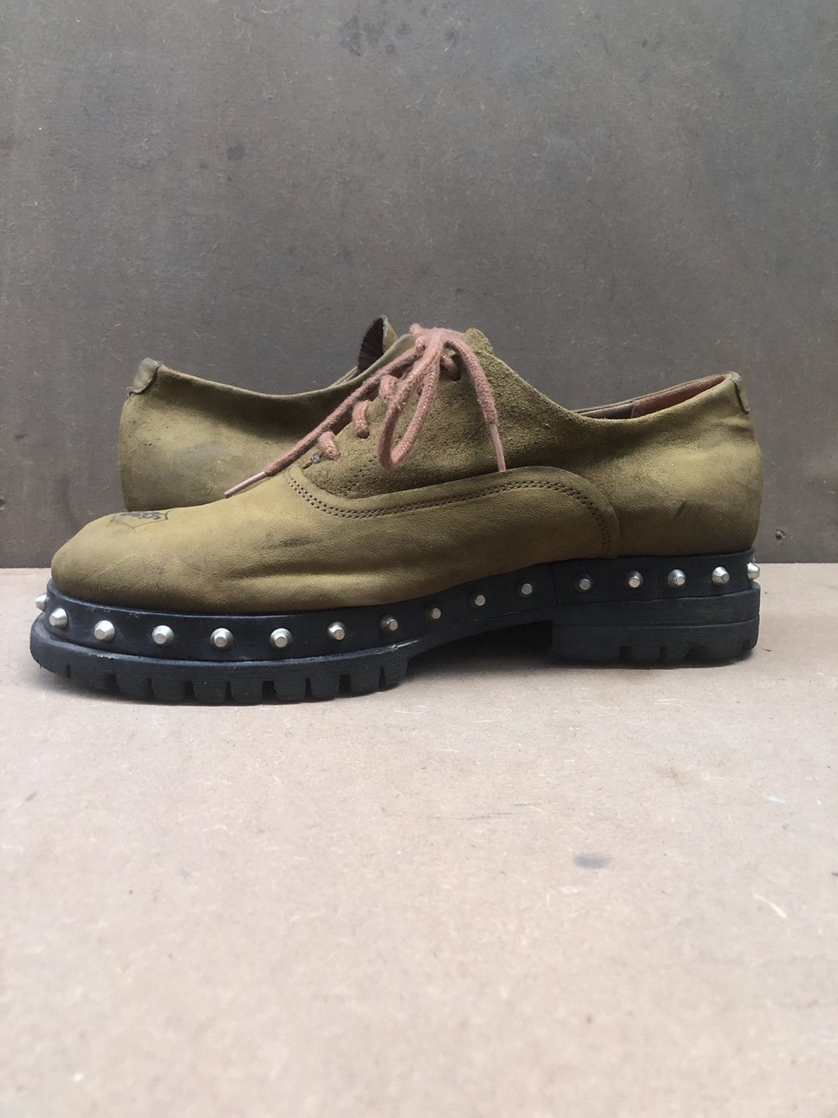 A.S.98 A.S 98 Brown Leather Men’s studded Casual Shoes Size 42 Size US 8 / EU 41 - 6 Thumbnail