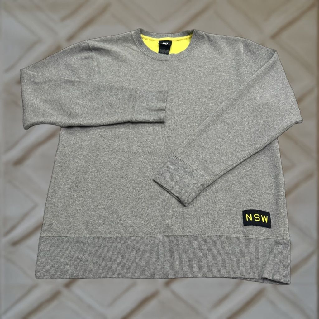 Nike Nike NSW Pullover Sweatshirt Men L Gray Crew Neck Casu al Active Size US L / EU 52-54 / 3 - 1 Thumbnail