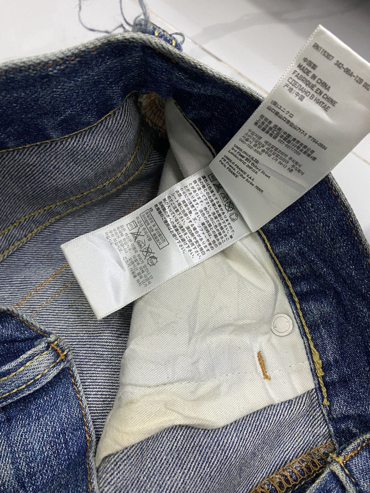 Japanese Brand × Jun Takahashi × Uniqlo VINTAGE UNIQLO JAPAN DISTRESSED DENIM JEANS HYPE Size US 33 - 9 Thumbnail
