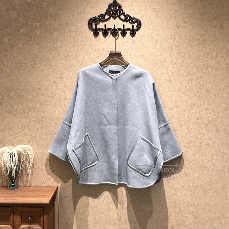 Loro Piana Loro Piana Haze Blue Cashmere Cloak Size S / US 4 / IT 40 - 1 Thumbnail