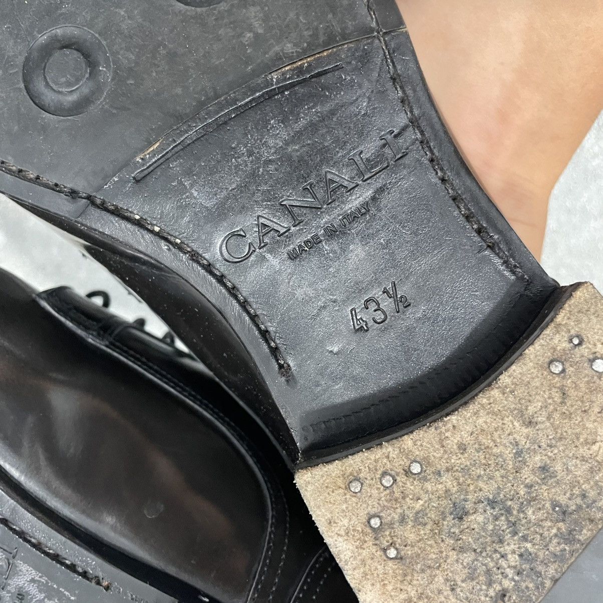Canali Black shoes toe Boots Canali old money loafers western navaj Size US 10.5 / EU 43-44 - 3 Thumbnail