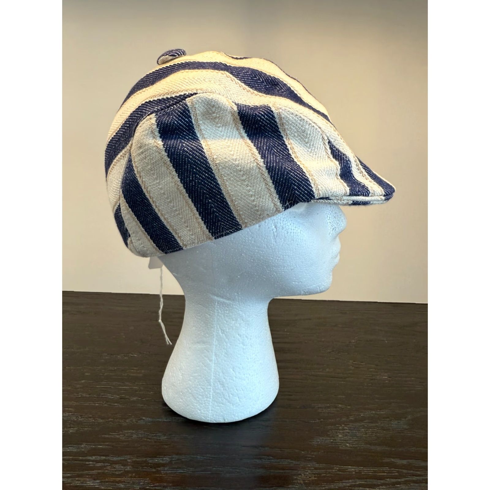 Vintage ANTHONY PETO Hat Mens Small Junior Cricket Navy Blue Twill Cap Made in France Size ONE SIZE - 3 Thumbnail