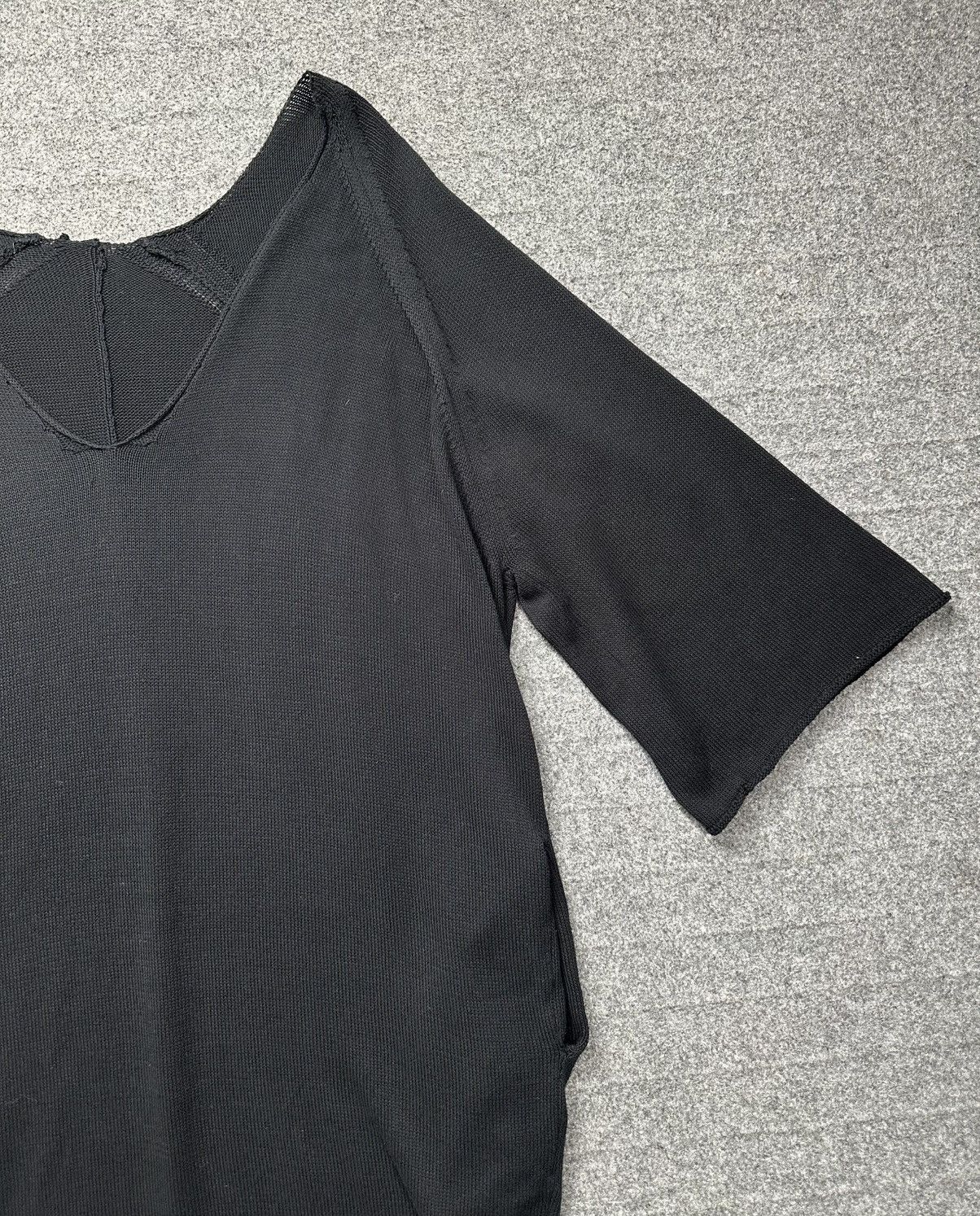 Yohji Yamamoto Yohji Yamamoto - Y’s A/W17 Acrylic Knitted V-Neck Long Dress Size XS / US 0-2 / IT 36-38 - 3 Thumbnail