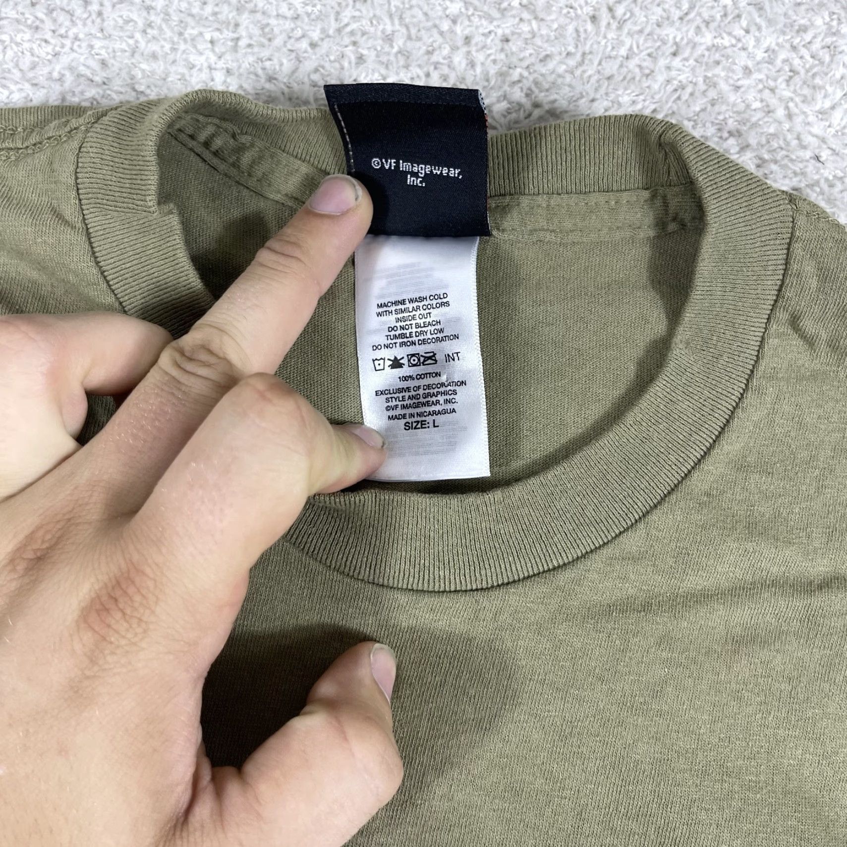 Harley Davidson Harley-Davidson T-Shirt Mens Large Olive Green Biker Y2K Savannah Grunge Skate Short Sleeve Crew Neck Cotton Graphic Print Size US L / EU 52-54 / 3 - 6 Thumbnail