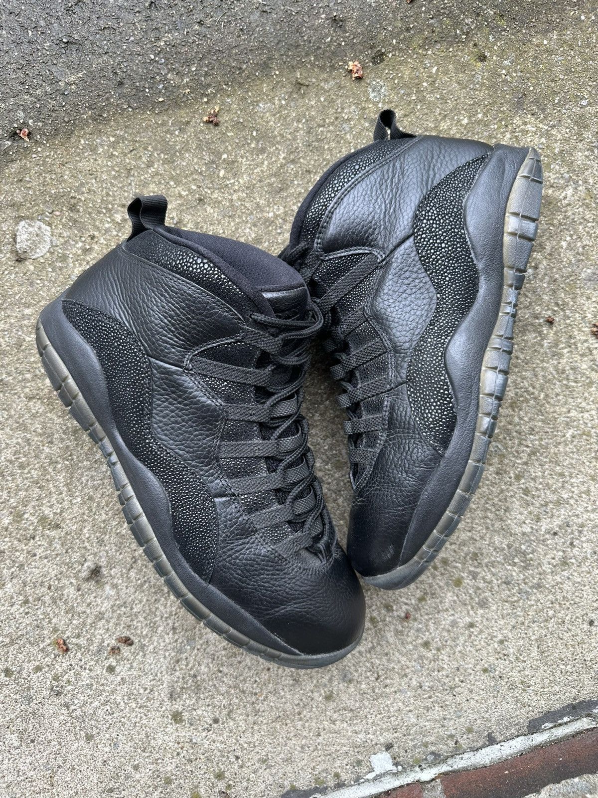 image of Jordan Nike Air Jordan Retro 10 Ovo Black Size 10.5 Shoes, Men's