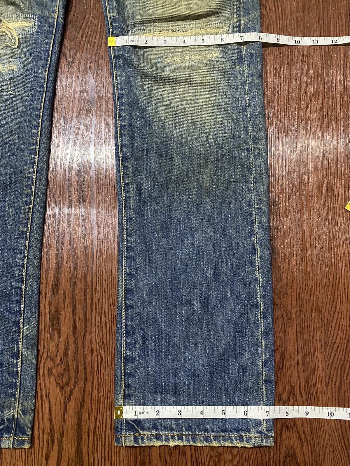 Japanese Brand Vintage Japanese Brand Distressed Rock Style Loose Jeans Size US 34 / EU 50 - 9 Thumbnail