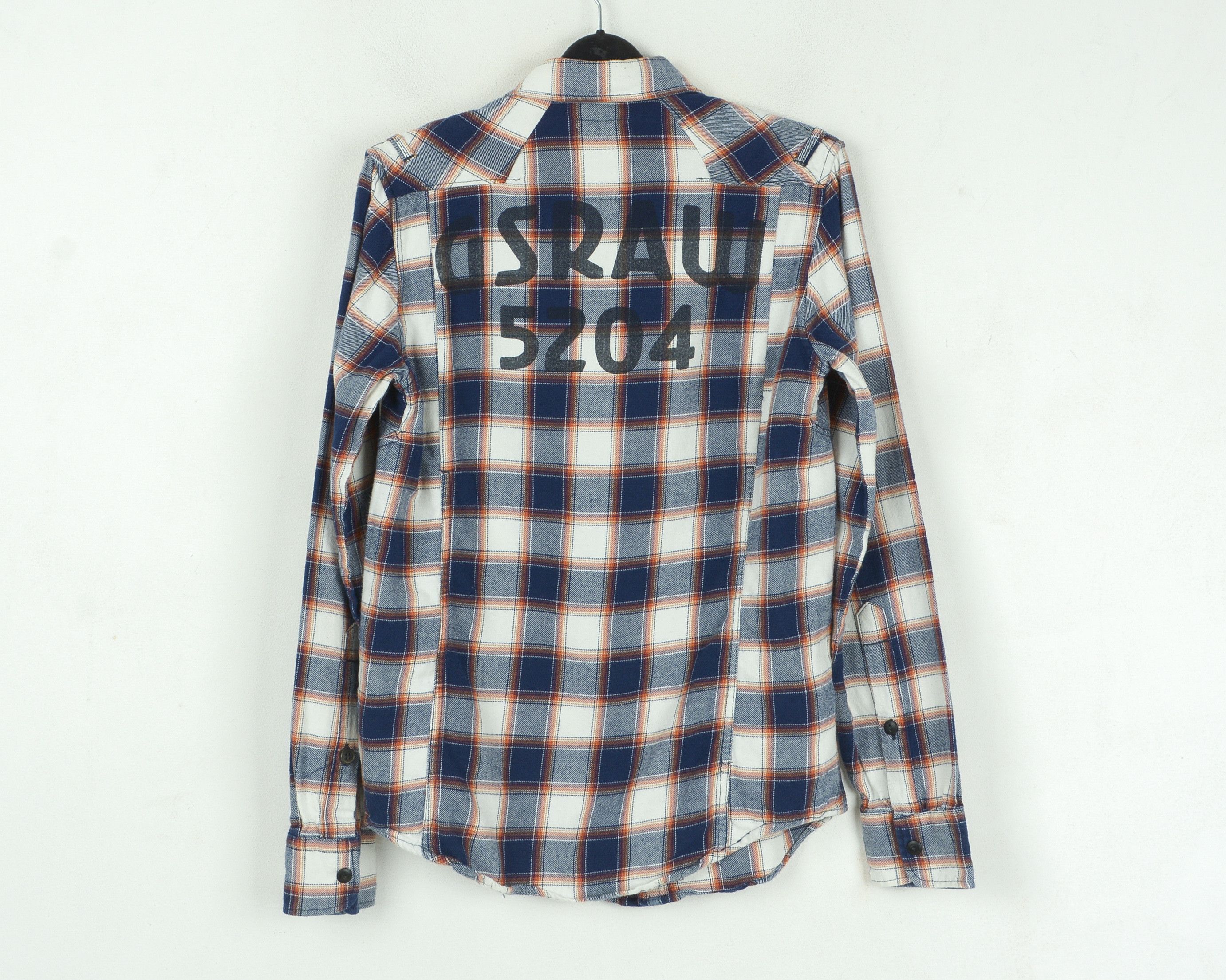 G-Star 'Marshall Windsor Shirt' Man's S Long Sleeved Plaid Cotton Size US S / EU 44-46 / 1 - 9 Thumbnail