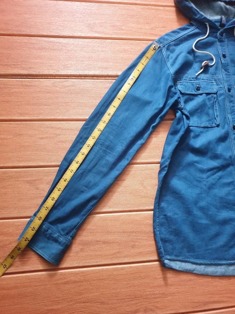 Japanese Brand 💥SILAS Japanese brand harajuku blue colour hoodie chambray Size US M / EU 48-50 / 2 - 9 Thumbnail