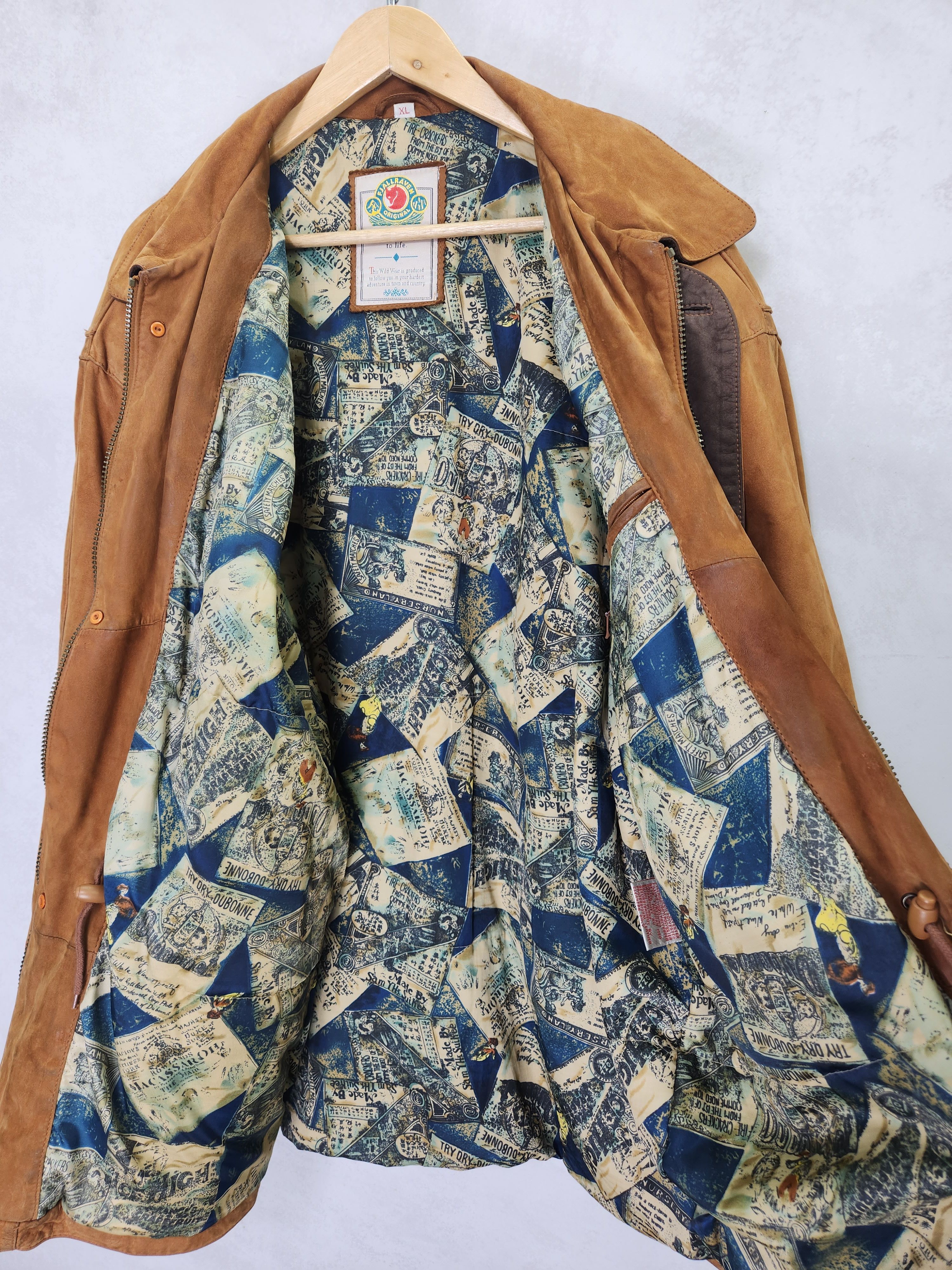 Fjallraven Rare Vintage 80s Fjallraven Fjällräven leather brown jacket Size US XL / EU 56 / 4 - 11 Thumbnail
