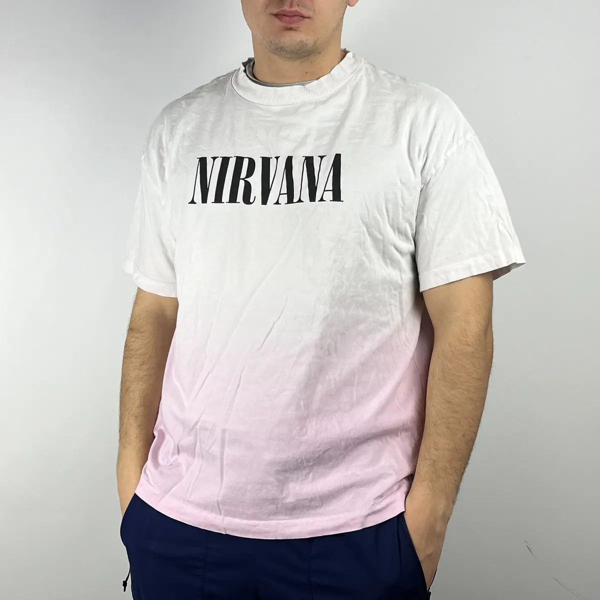 Band Tees Nirvana Tshirt reverse logo size Medium Size US M / EU 48-50 / 2 - 1 Thumbnail