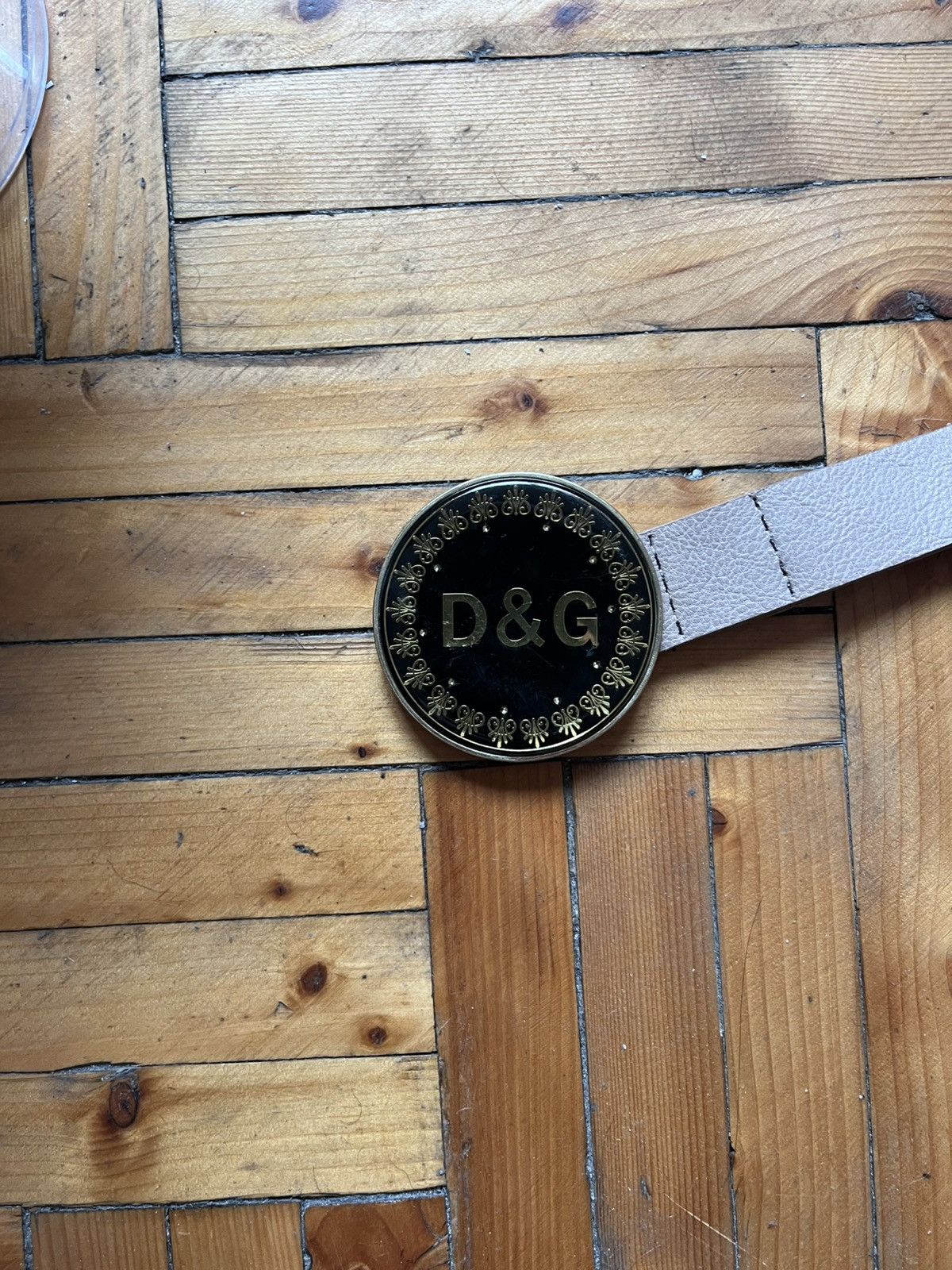 Dolce & Gabbana Vintage Dolce&Gabbana DG Avant Garde Big Logo Belt 90's Size ONE SIZE - 2 Thumbnail