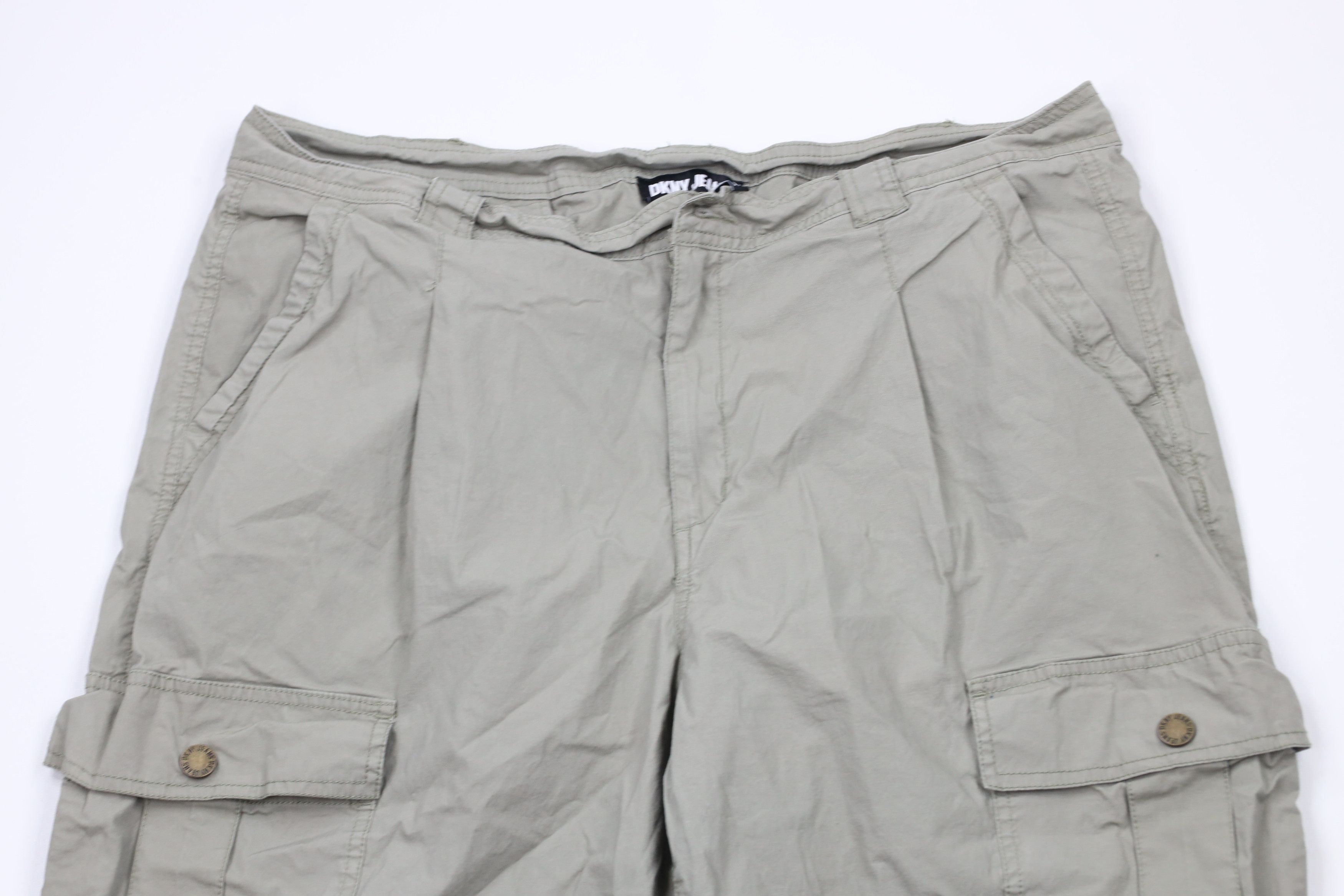 DKNY × Vintage Vintage DKNY Cuff Military Cargo Pants Green AS IS Size US 38 / EU 54 - 2 Thumbnail
