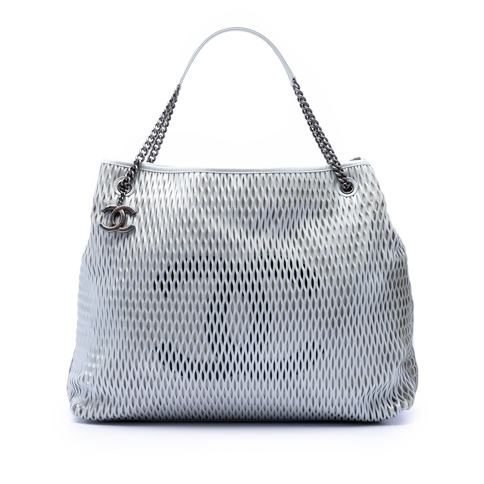 Chanel CC Perforated Leather Tote Size ONE SIZE - 1 Thumbnail