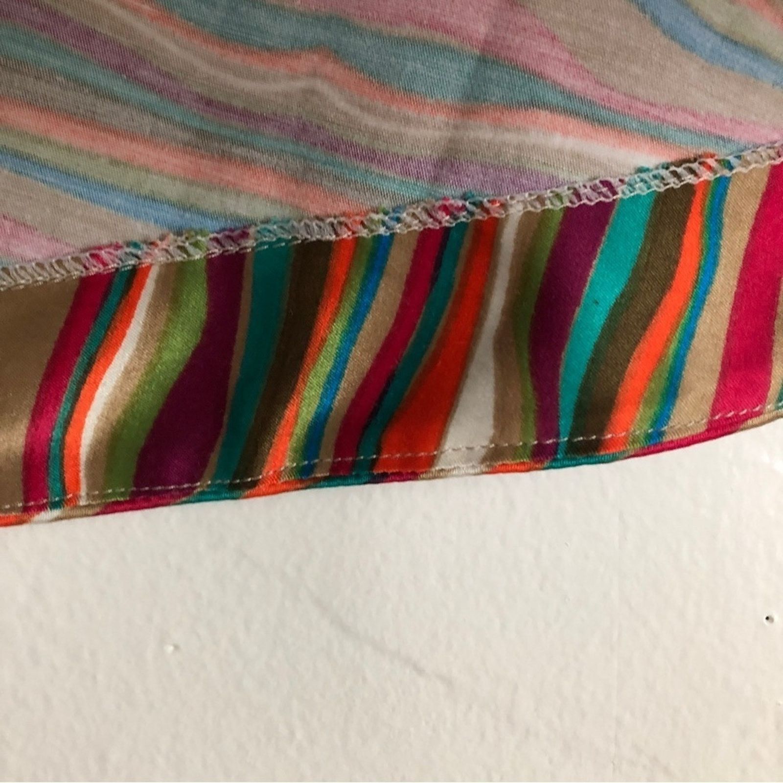 Other Retro Rainbow Multicolor Stripe Colorful Skater Mini Skirt Size 30" / US 8 / IT 44 - 5 Thumbnail