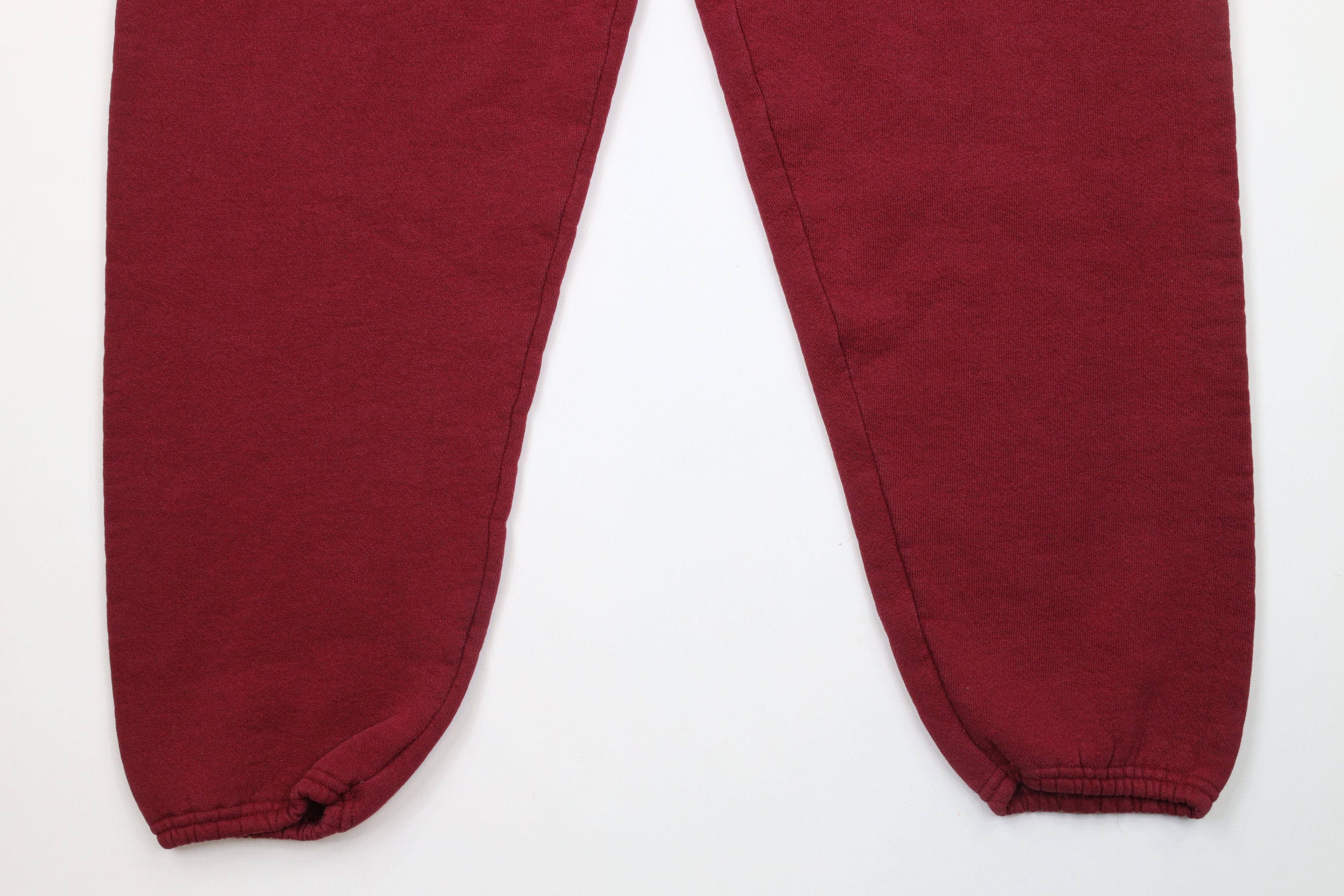 Vintage Vintage 90s Streetwear Heavyweight Sweatpants Joggers Red Size US 34 / EU 50 - 4 Thumbnail