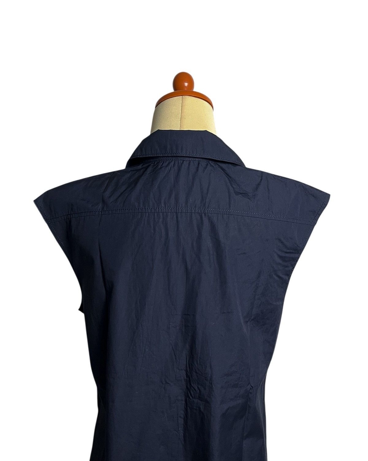 Jil Sander 2000s Pleated Sleeveless Blouse Size S / US 4 / IT 40 - 12 Thumbnail