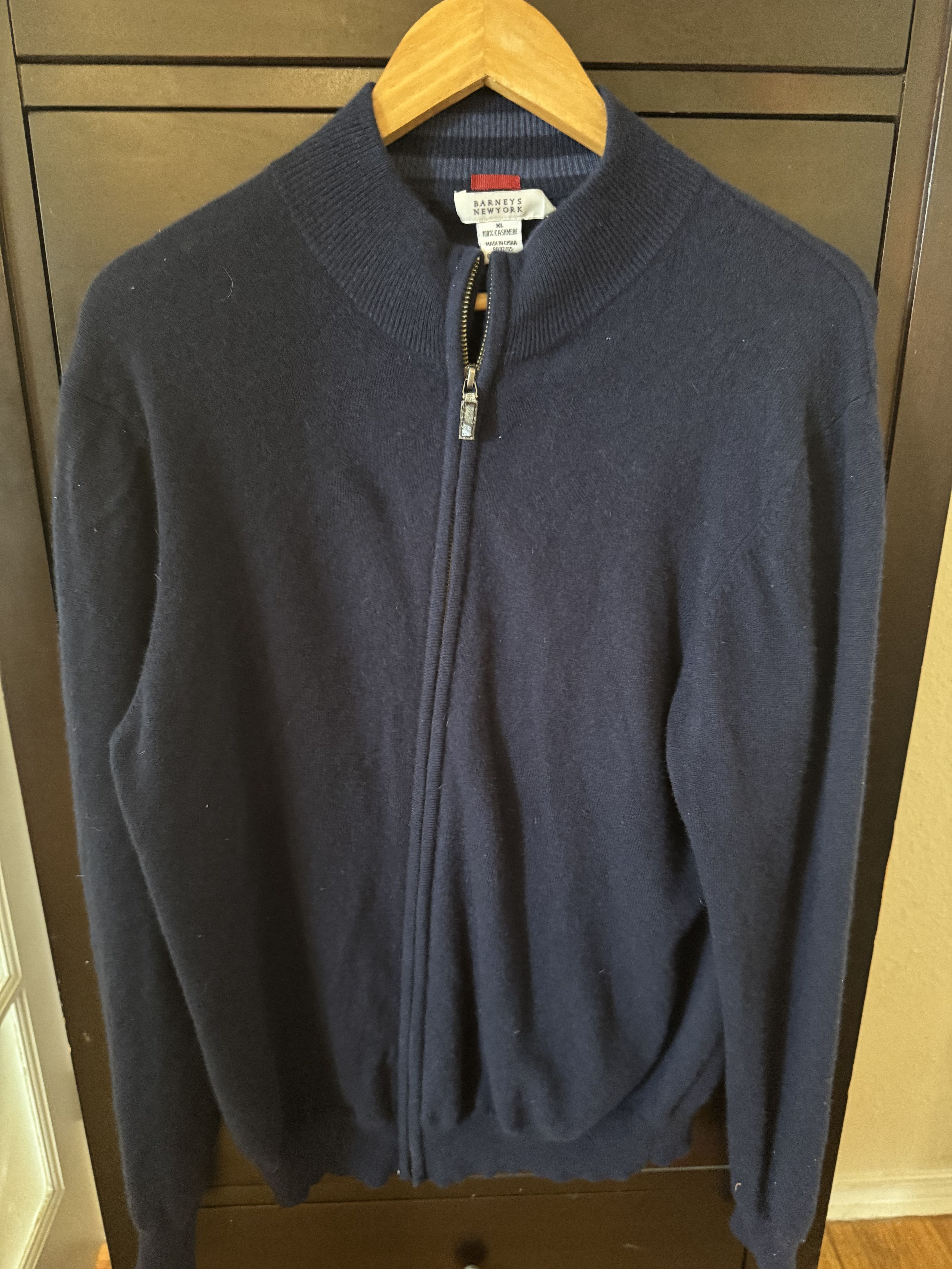 Barneys New York Barneys New York XL Blue Cashmere Sweater Size US XL / EU 56 / 4 - 5 Thumbnail
