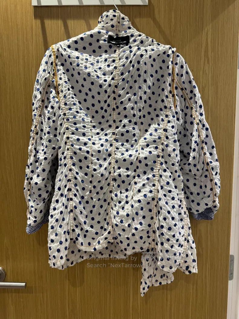 Comme des Garcons Comme Des Garcons Blue Plaid Polka Dot Two-Sided Jacket Size M / US 6-8 / IT 42-44 - 5 Thumbnail