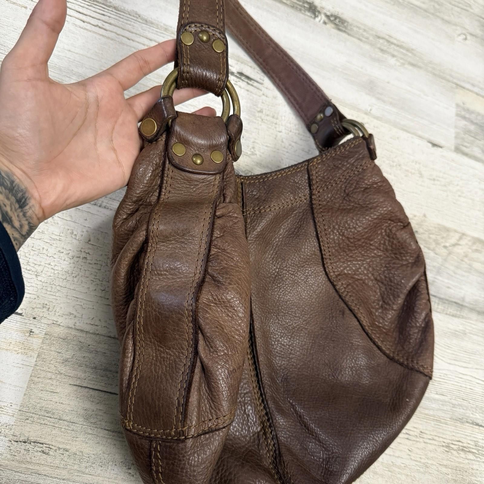 Lucky Brand Leather Lucky Brand Shoulder Western Indie Bag Size ONE SIZE - 3 Thumbnail