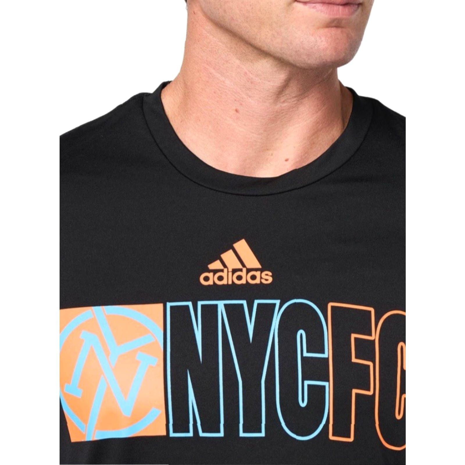 Adidas NWT adidas Men’s New York City FC Long Sleeve Pre-game T-shirt - Black - XL Size US XL / EU 56 / 4 - 5 Thumbnail