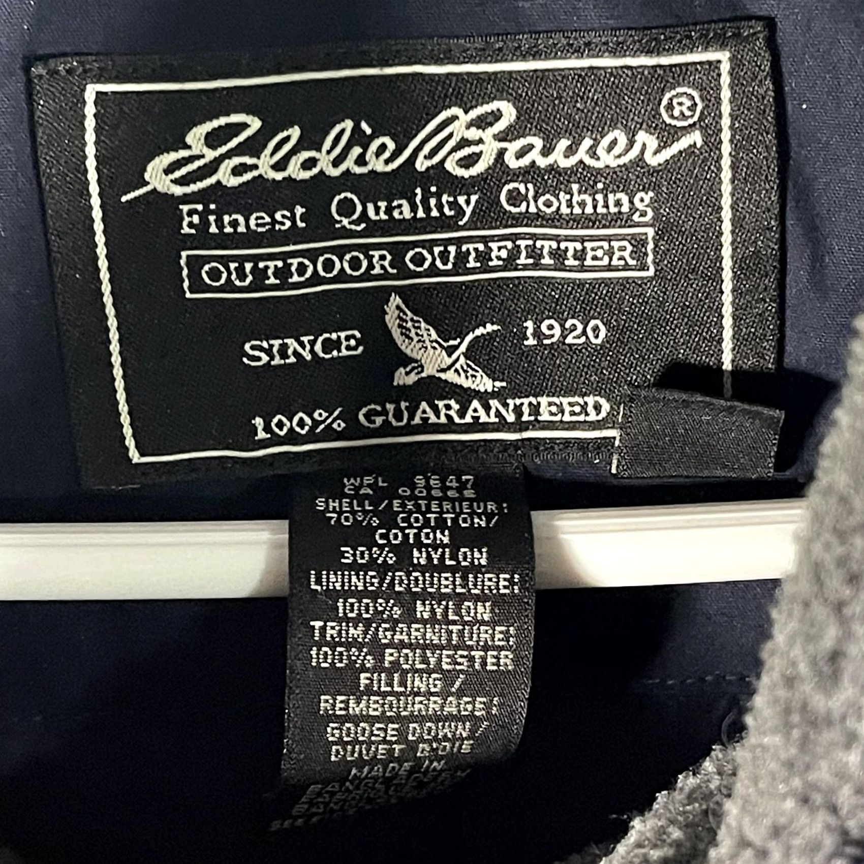 Eddie Bauer Eddie Bauer Jacket Mens XL Navy Blue Goose Down Insulated Puffer Winter Coat Size US XL / EU 56 / 4 - 6 Thumbnail