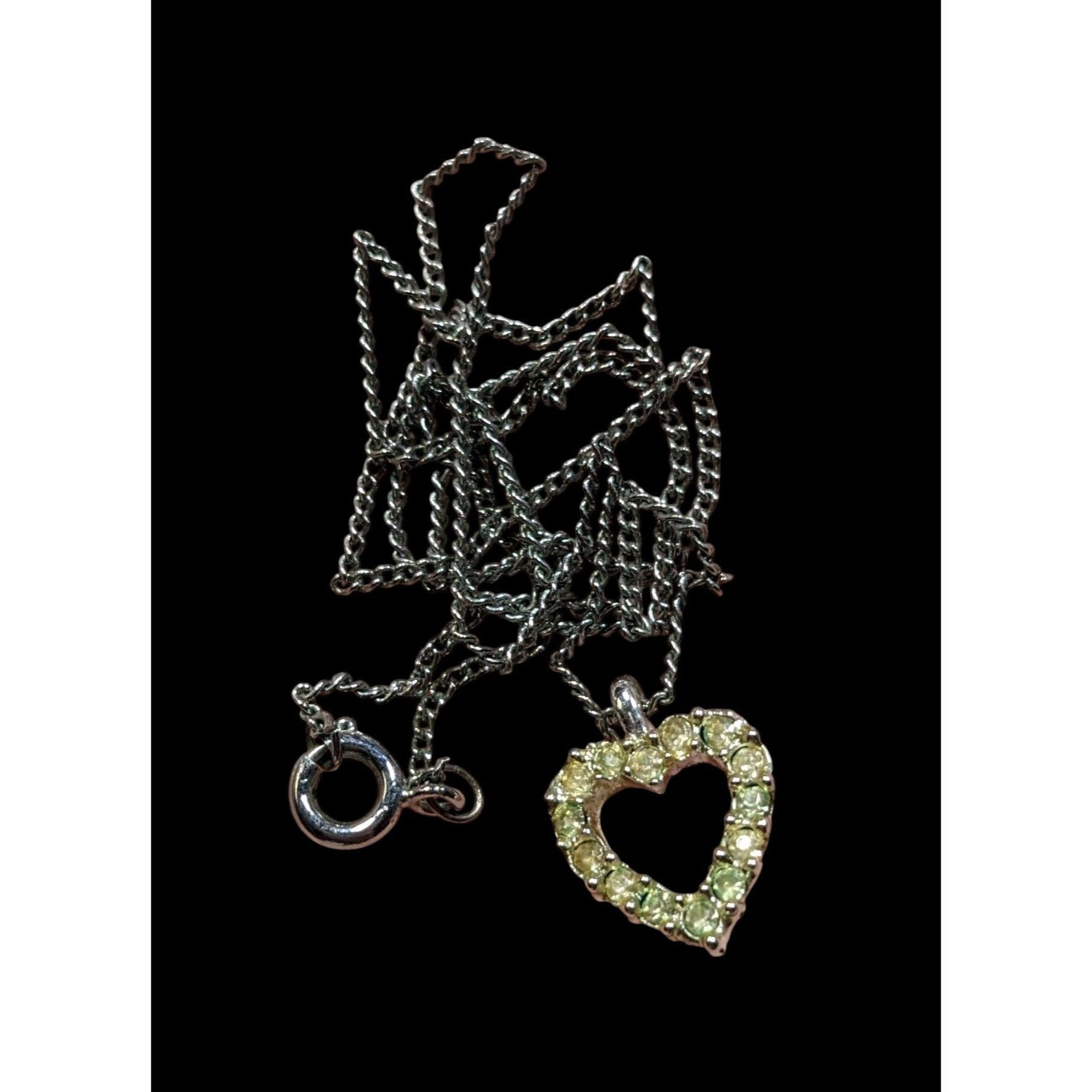 Other Vintage Romantic Delicate Open Heart Pendant Necklace Romant Size ONE SIZE - 3 Thumbnail