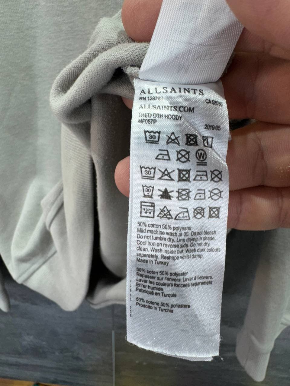 Allsaints Mens Allsaints Theo Oth Hoody Luxury Size M Size US M / EU 48-50 / 2 - 7 Thumbnail