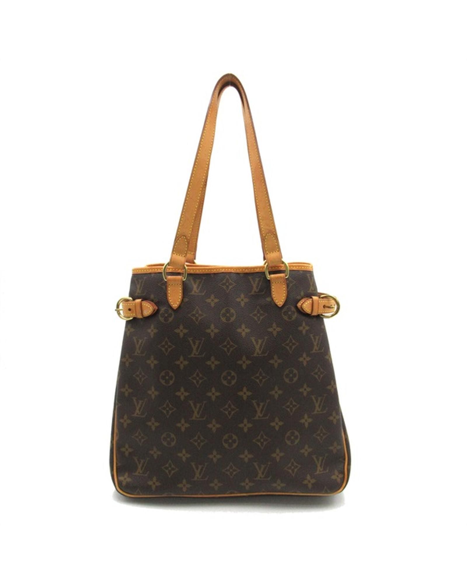 image of Louis Vuitton Monogram Vertical Bag In Brown, Women's