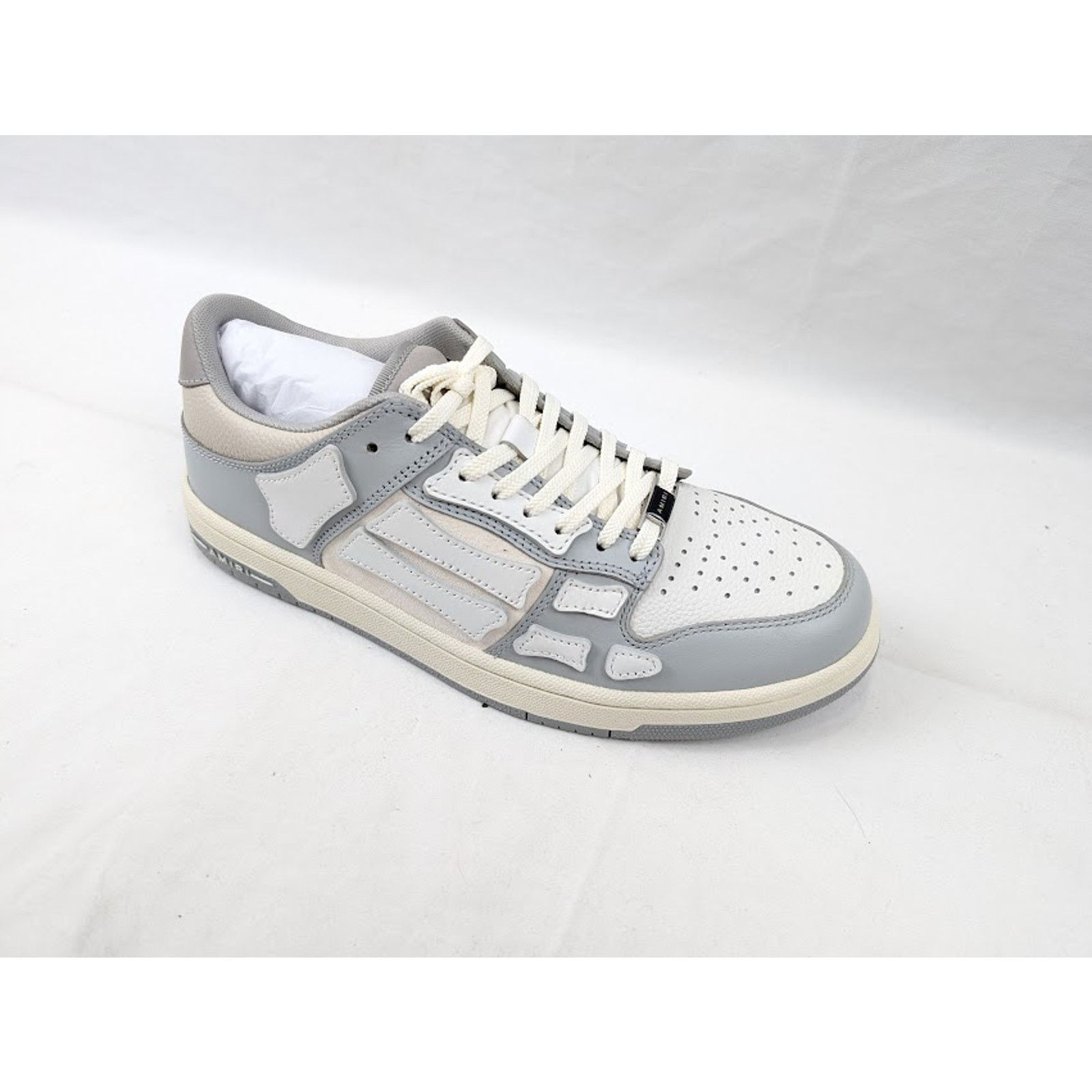 Amiri o1rshd1 Skelton Low-Top Sneakers in Grey Size US 12 / EU 45 - 2 Thumbnail