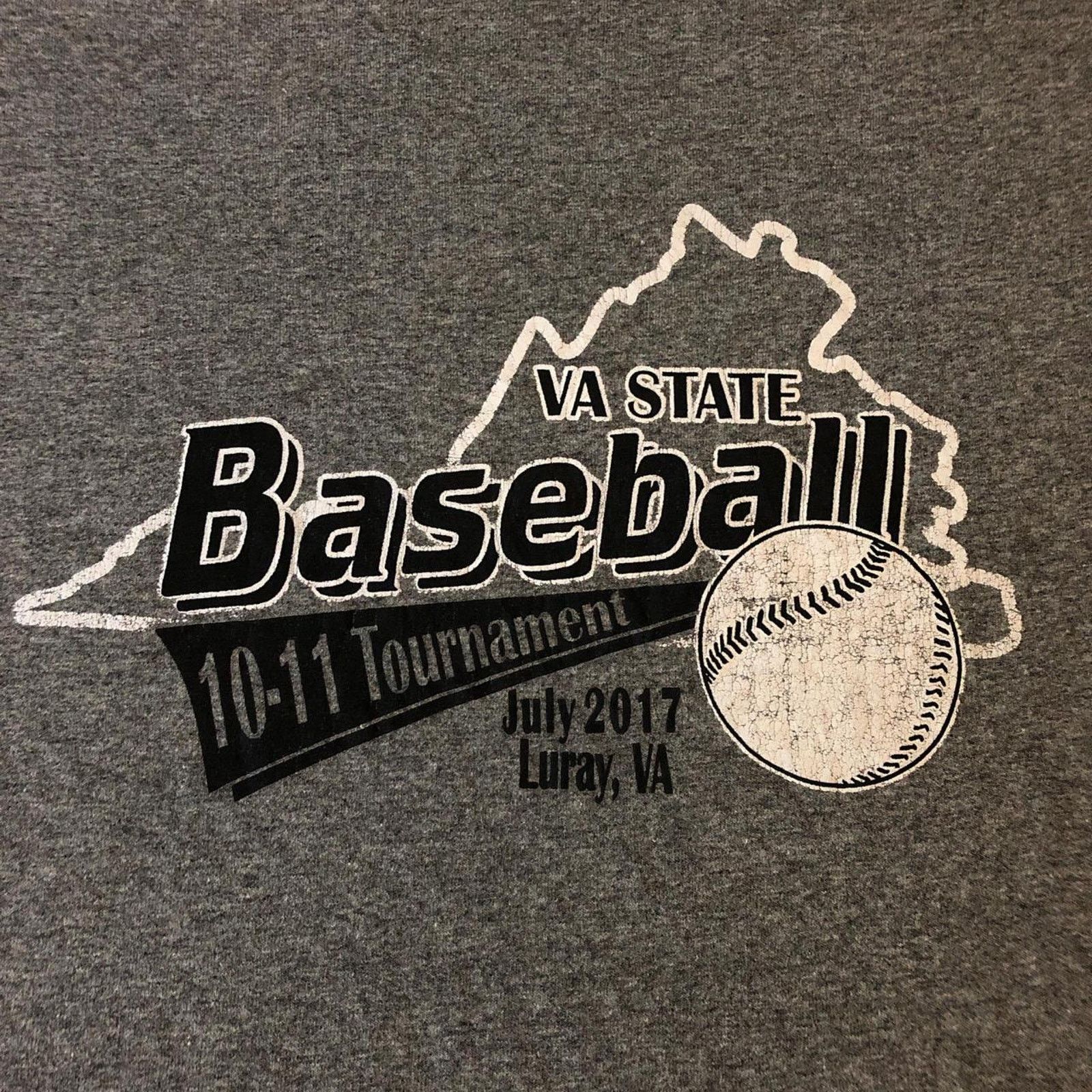 Gildan Men’s Grey Virginia State Baseball Graphic Tee Size US L / EU 52-54 / 3 - 3 Thumbnail