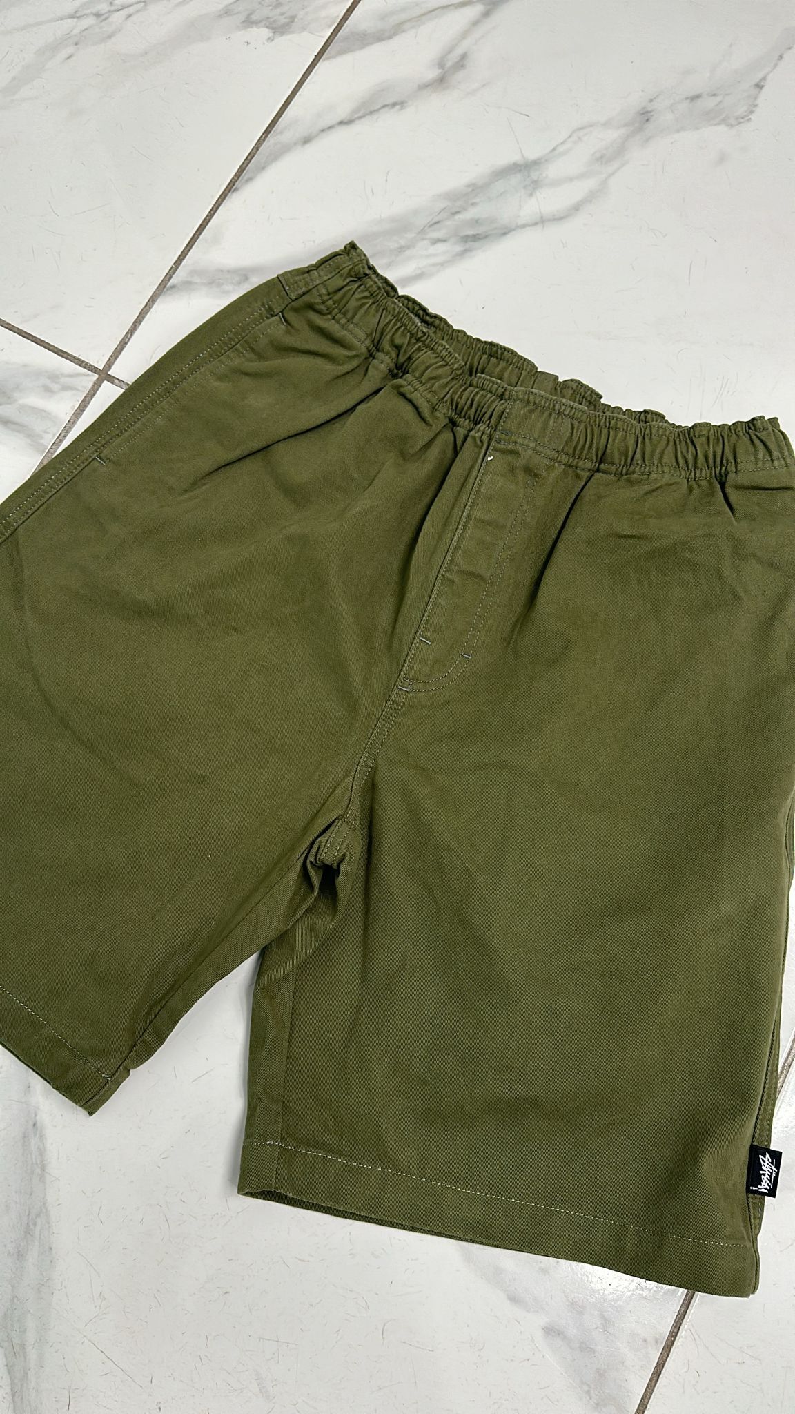 Stussy × Vintage Stüssy Beach Short Olive Size Medium Size US 32 / EU 48 - 3 Thumbnail
