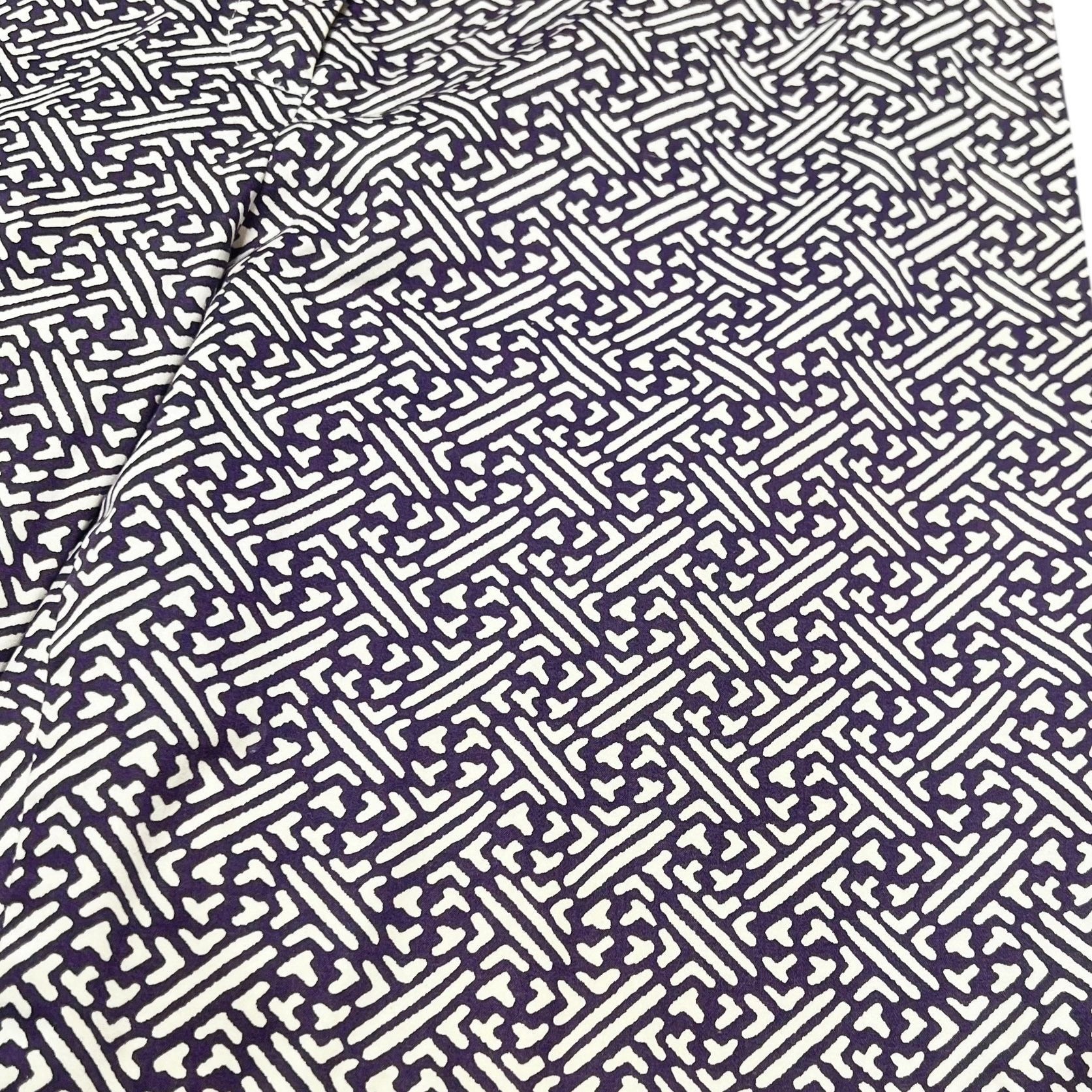 Talbots Talbots Pants Womens Size 10 Purple White Geometric Print wi Size 32" / US 10 / IT 46 - 2 Thumbnail