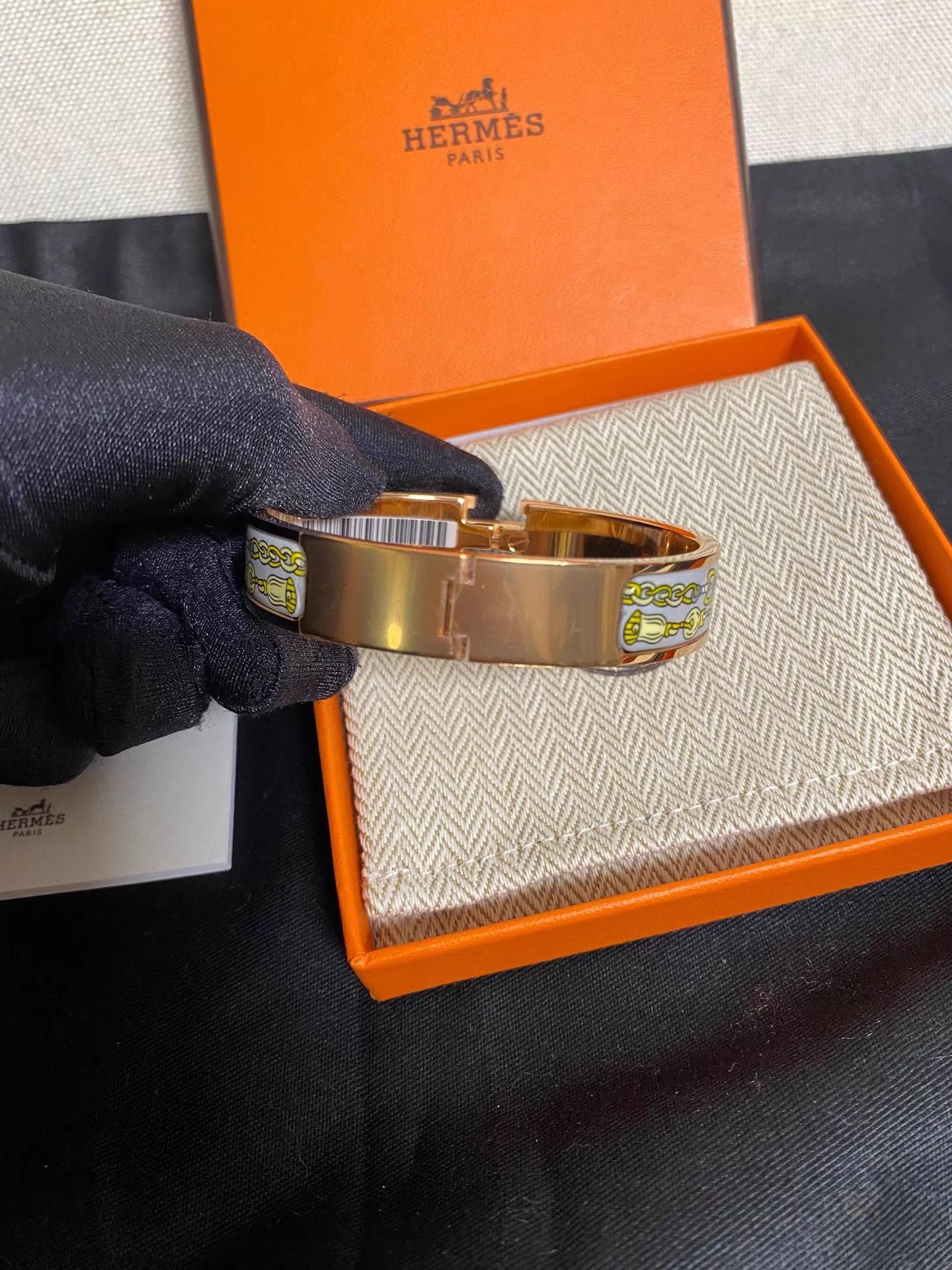 Hermes Hermes Painted Enamel Bracelet 99 New w/ Box Size ONE SIZE - 2 Thumbnail