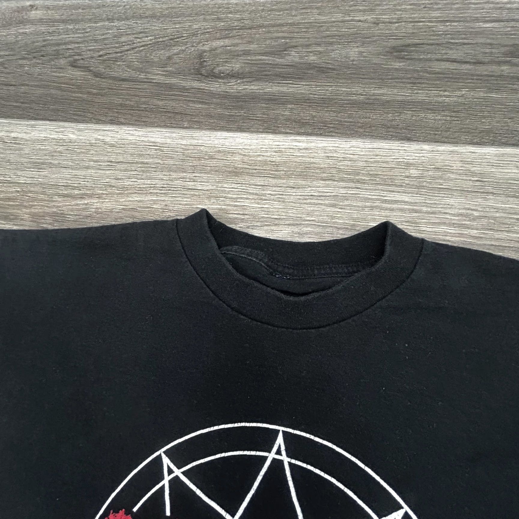 Doublet VINTAGE Slipknot Shirt Mens XL Black 2001 Pentagram IOWA Double Sided Metal EUC Shirt Mens XL Black Slipknot 2001 Vintage Band Graphic T-Shirt Size US XL / EU 56 / 4 - 7 Thumbnail